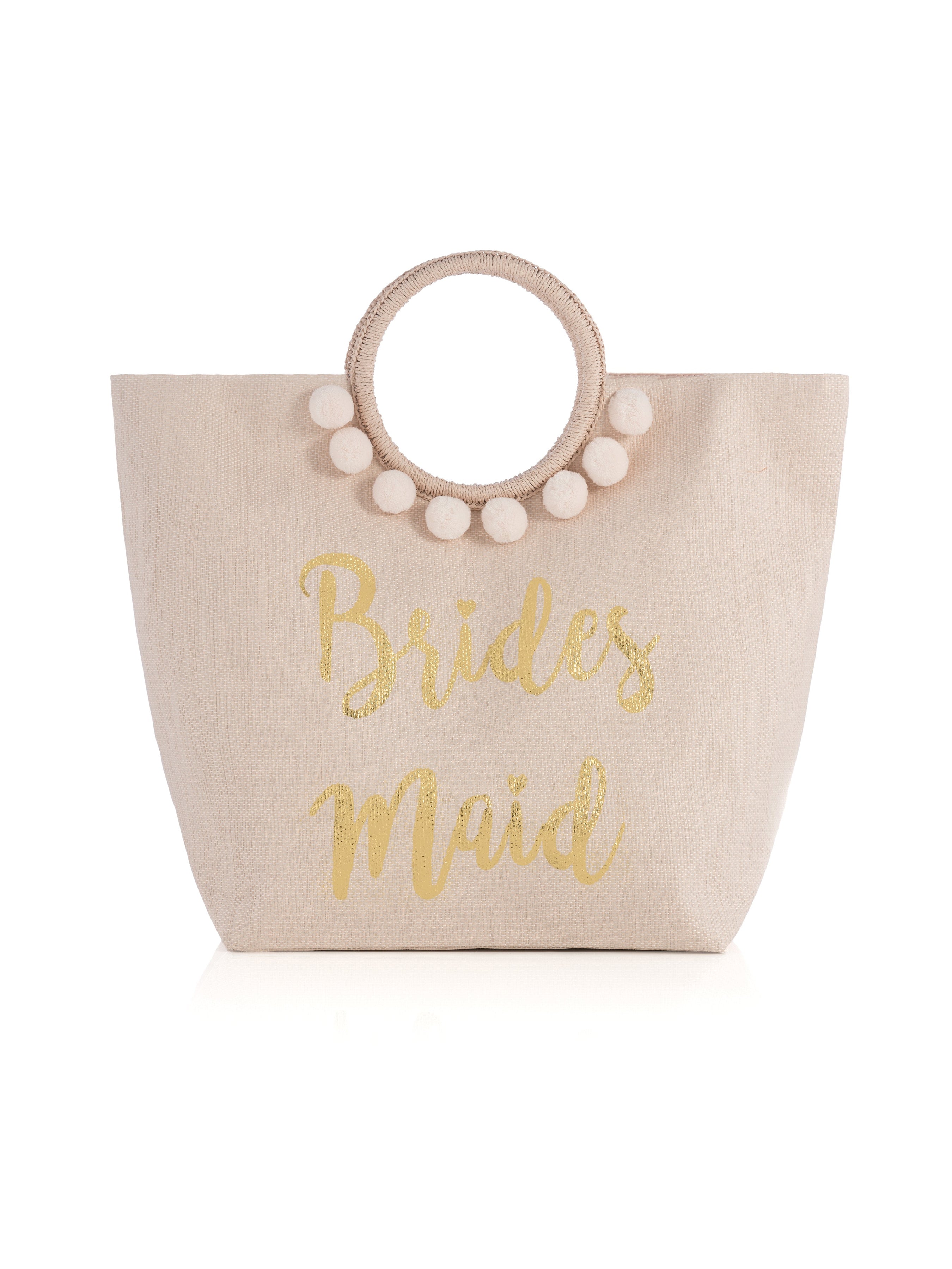Shiraleah Mia "Bridesmaid" Bridal Tote, Blush