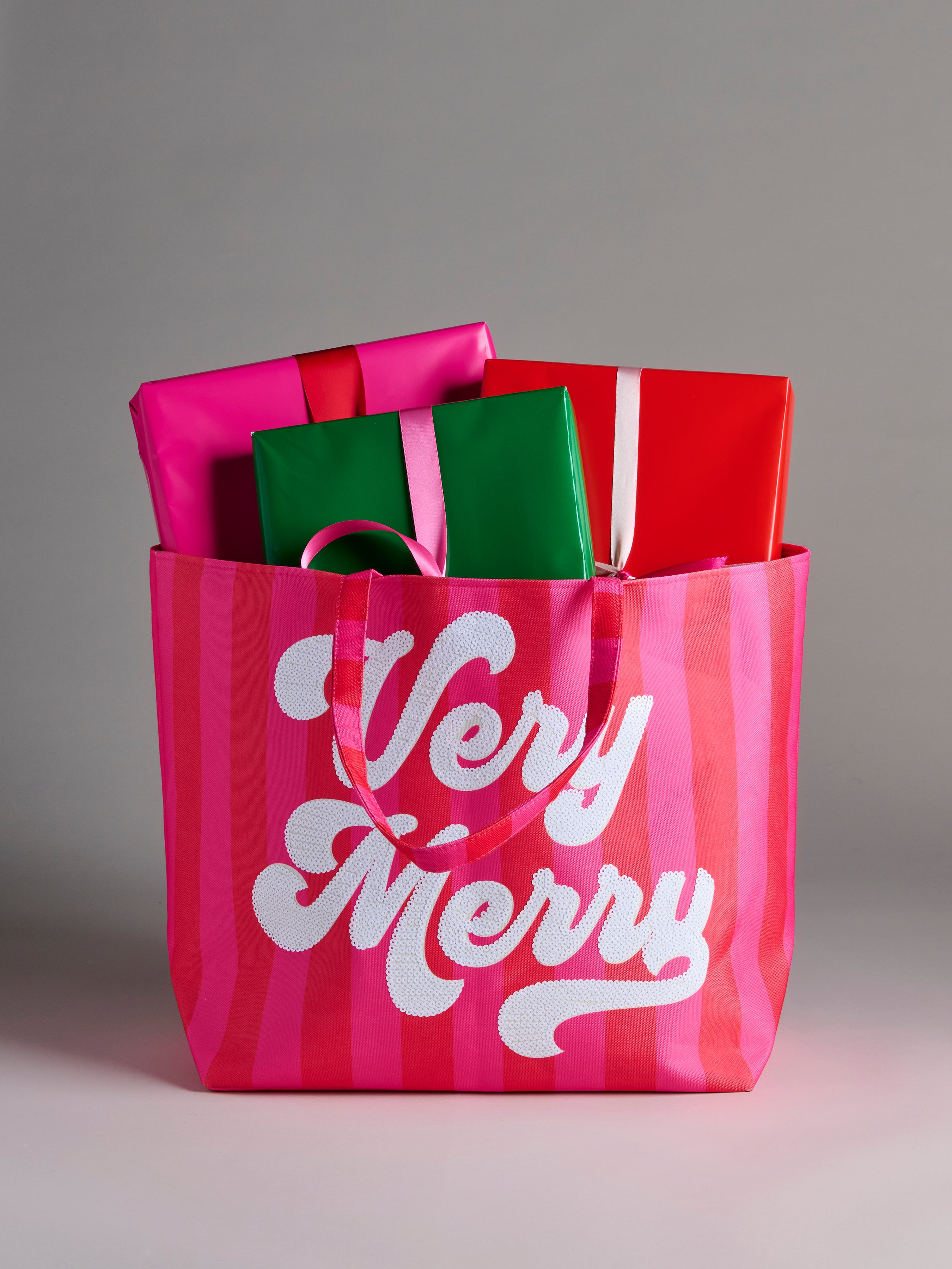 Shiraleah "Very Merry" Gifting Tote, Red