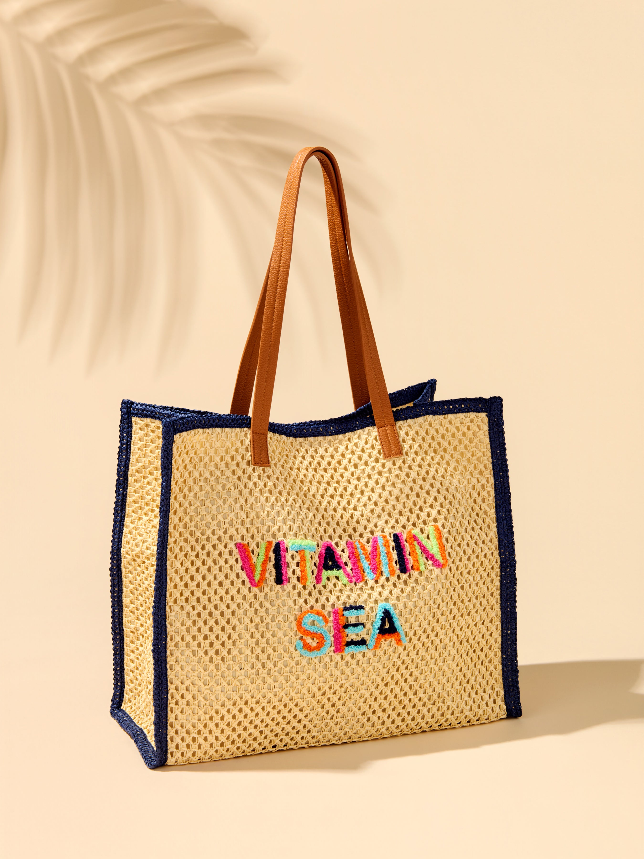 Shiraleah "Vitamin Sea" Tote, Natural
