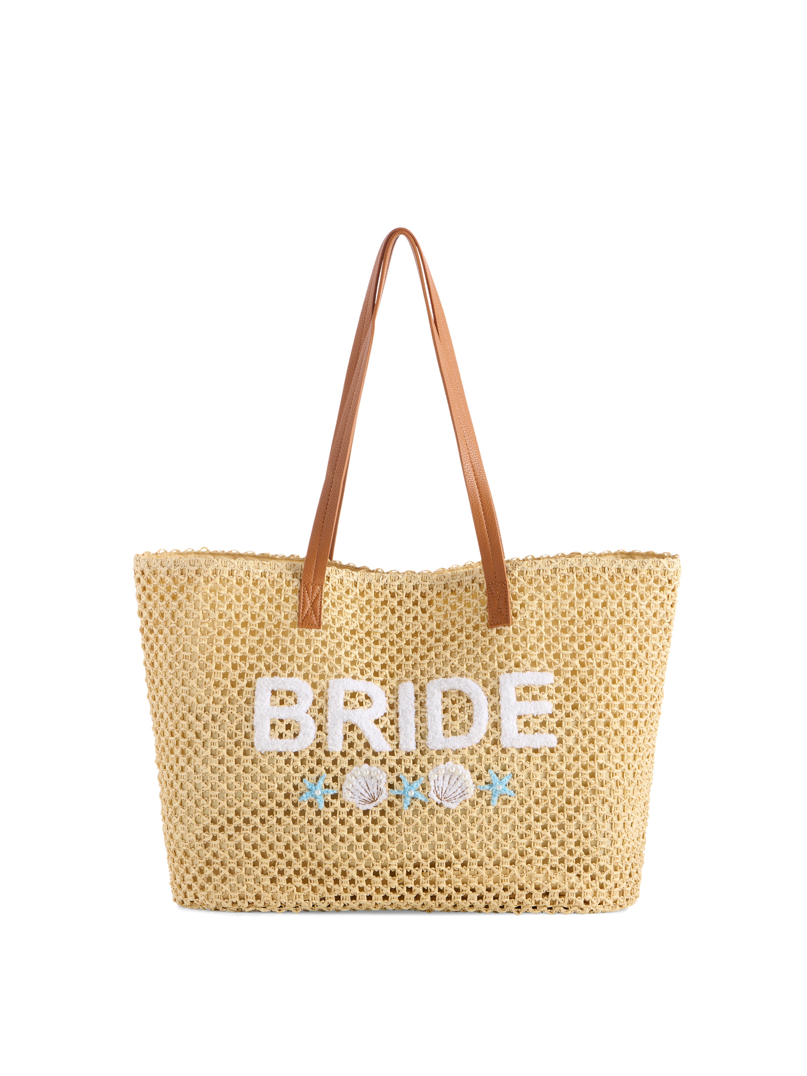 Shiraleah "Bride" Shell Tote, Natural