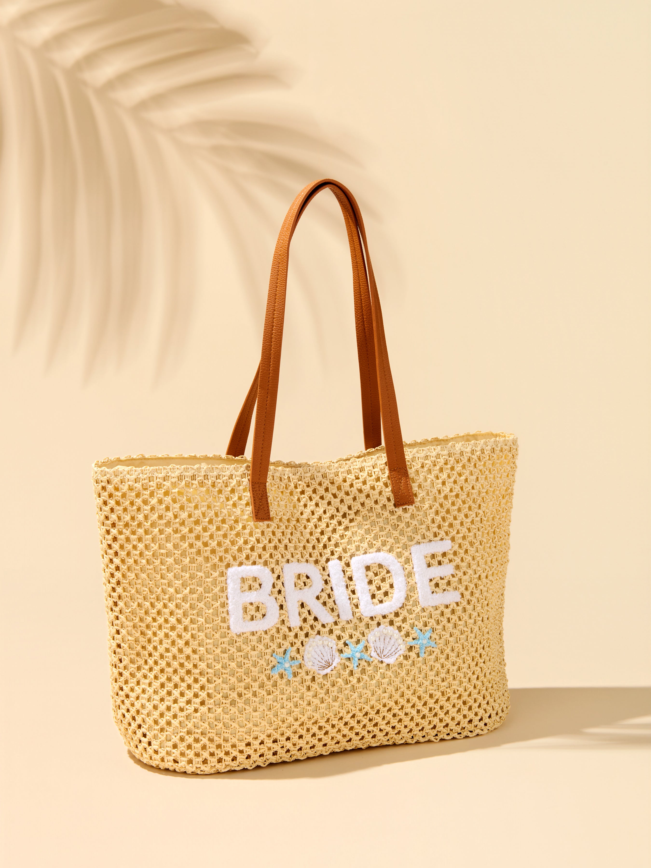 Shiraleah "Bride" Shell Tote, Natural