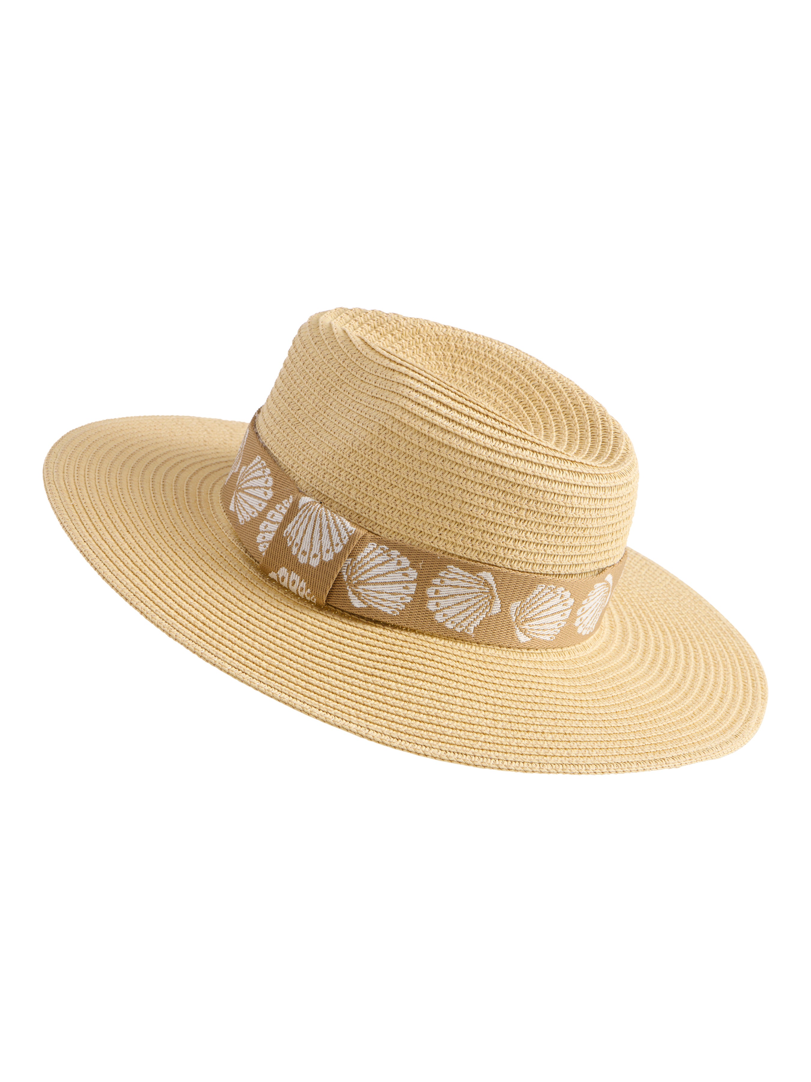 Shiraleah Shelly Tote and Hat Set, Tan