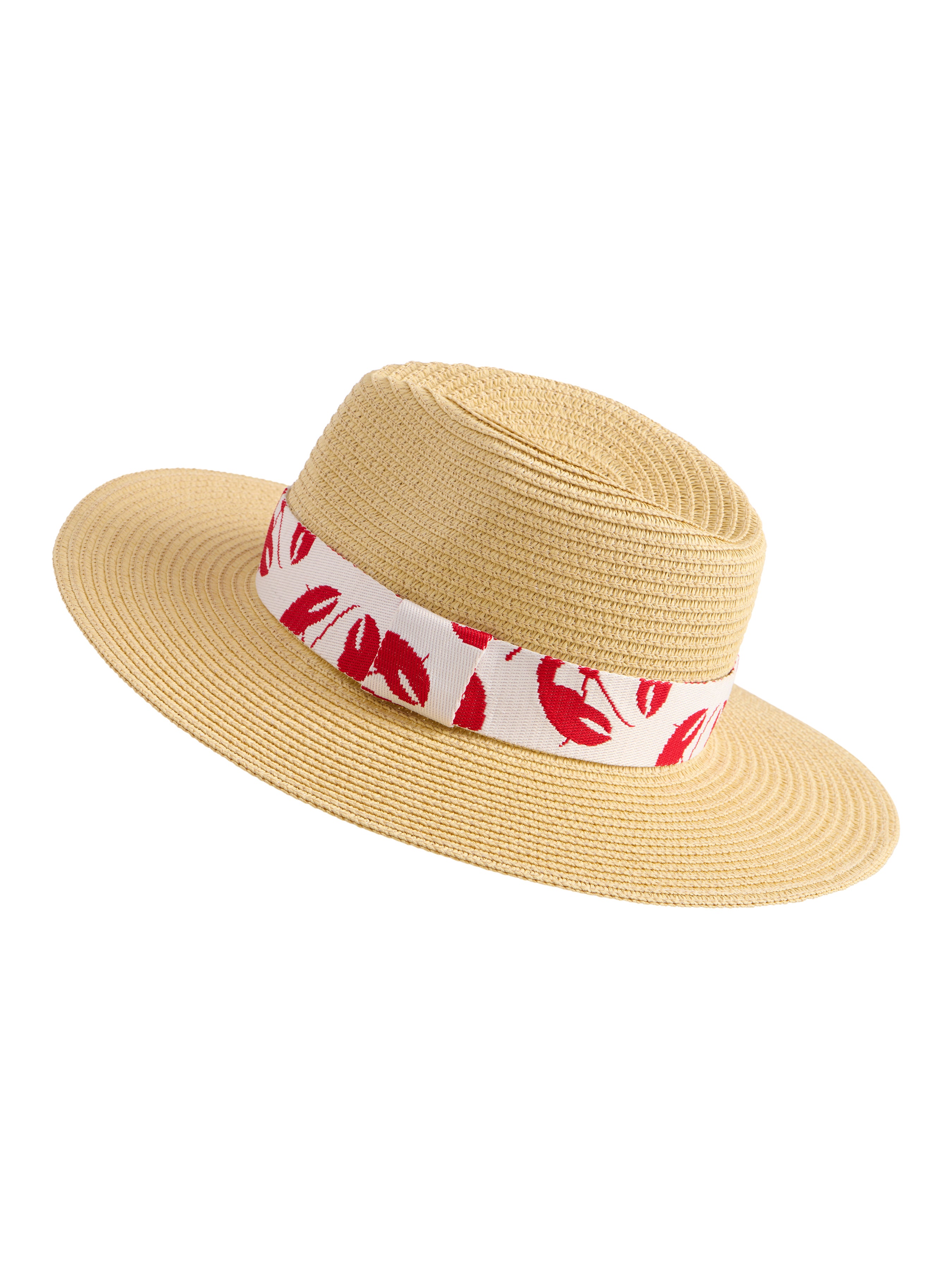 Shiraleah Claudia Tote and Hat Set, Red