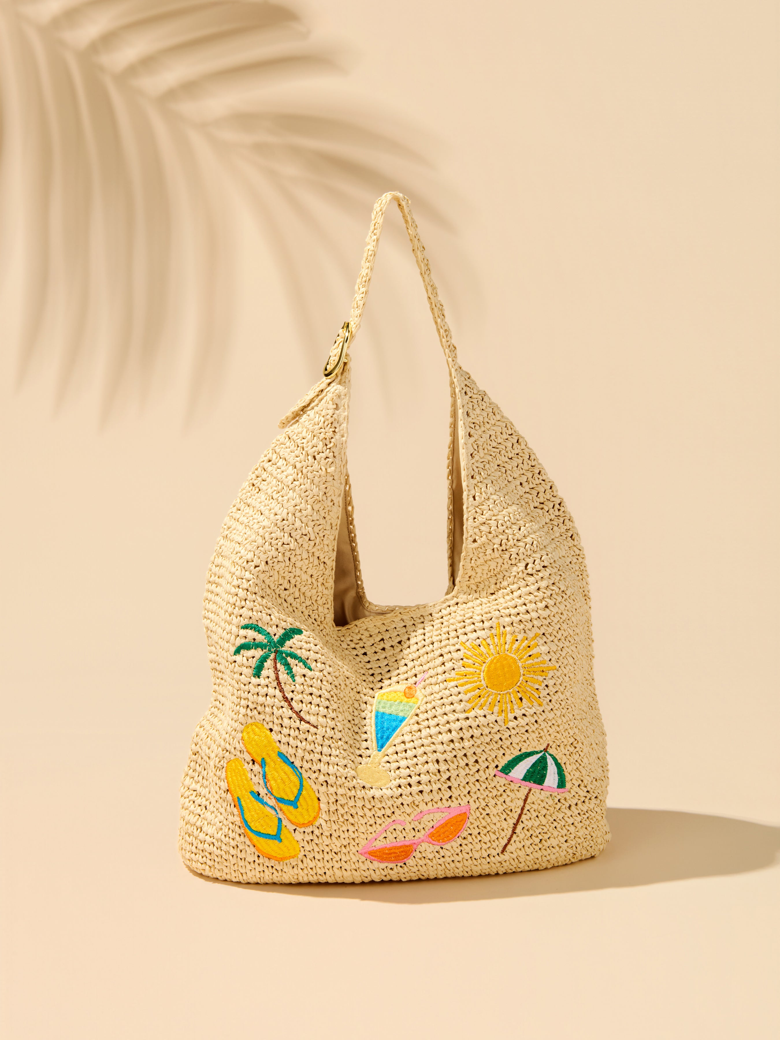 Shiraleah Cabana Slouchy Tote, Natural