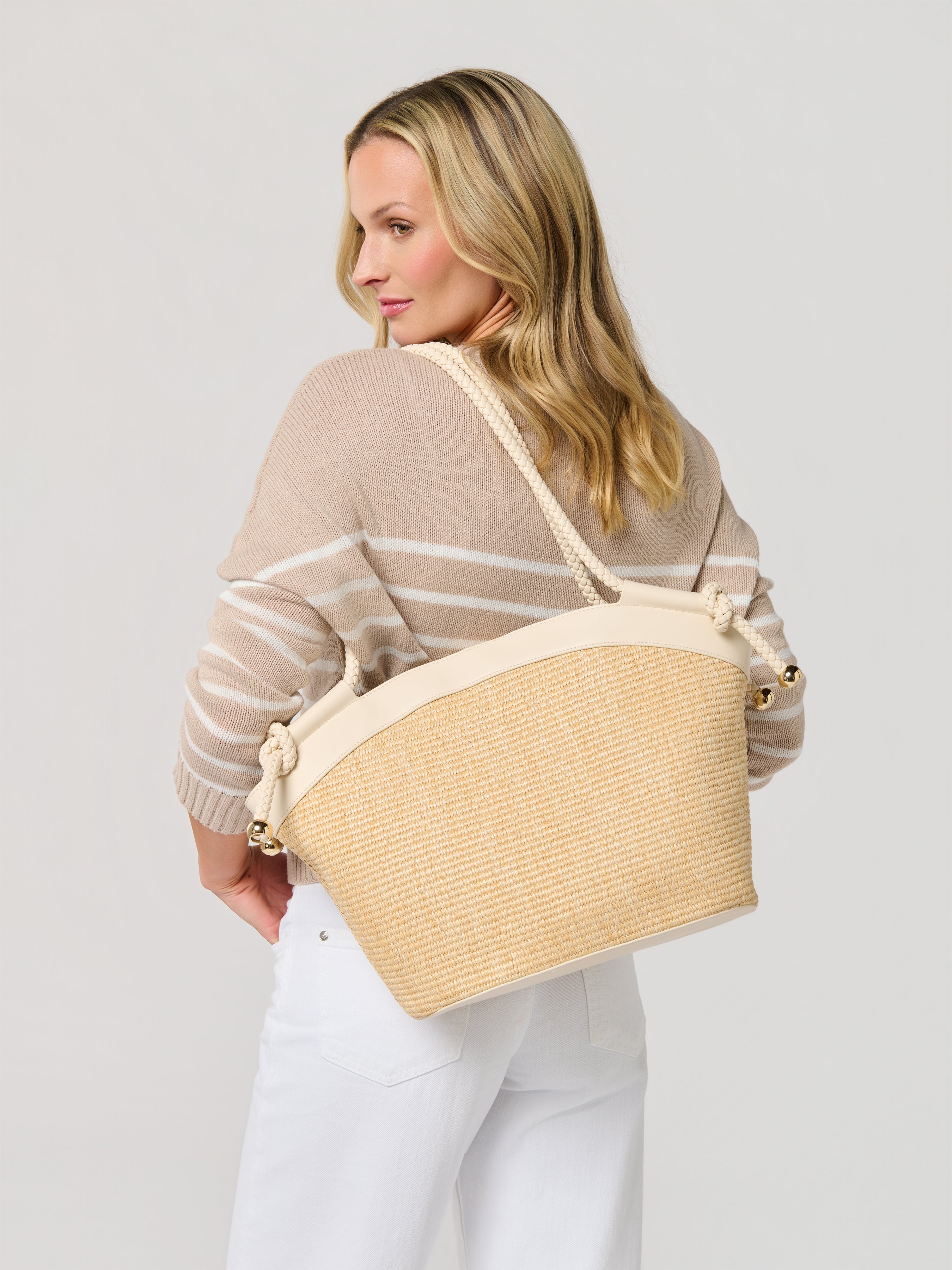 Shiraleah Gina Tote IVORY