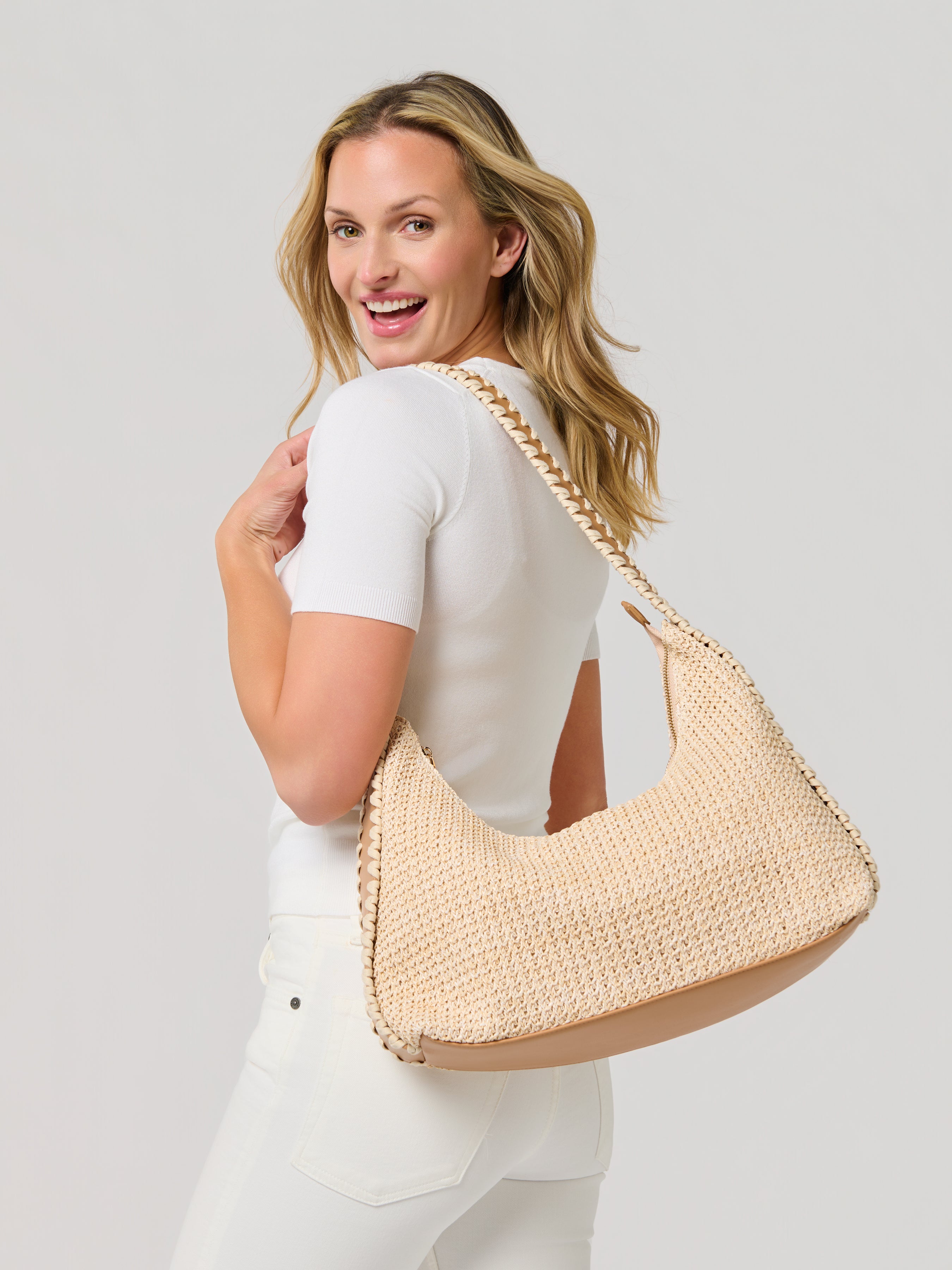 Shiraleah Mia Shoulder Bag TAN