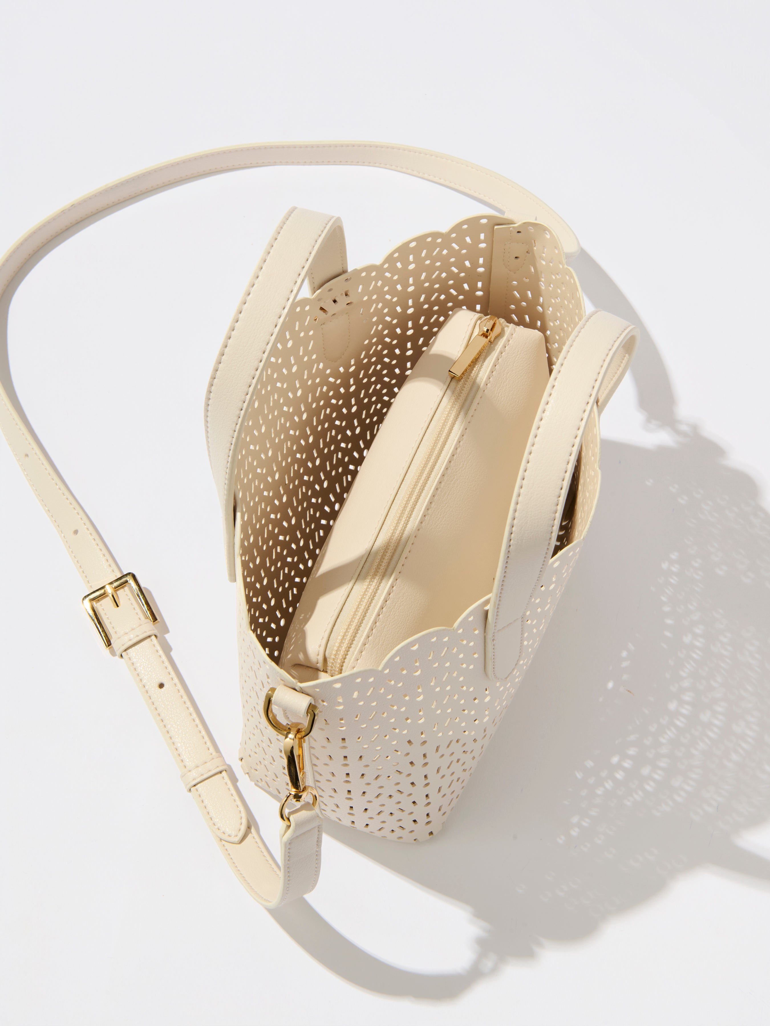 Shiraleah Lola Mini Tote IVORY