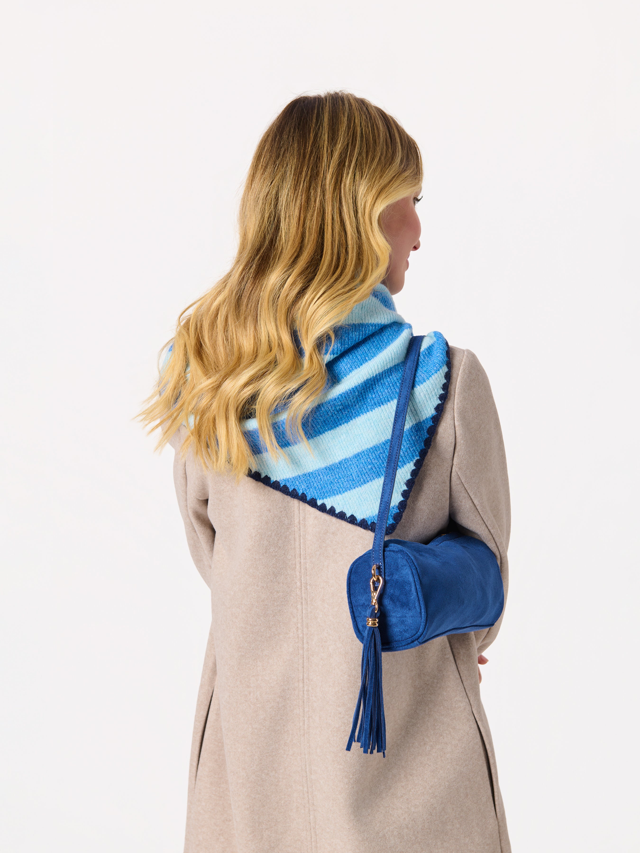 Shiraleah Kylie Barrel Shoulder Bag BLUE / OS