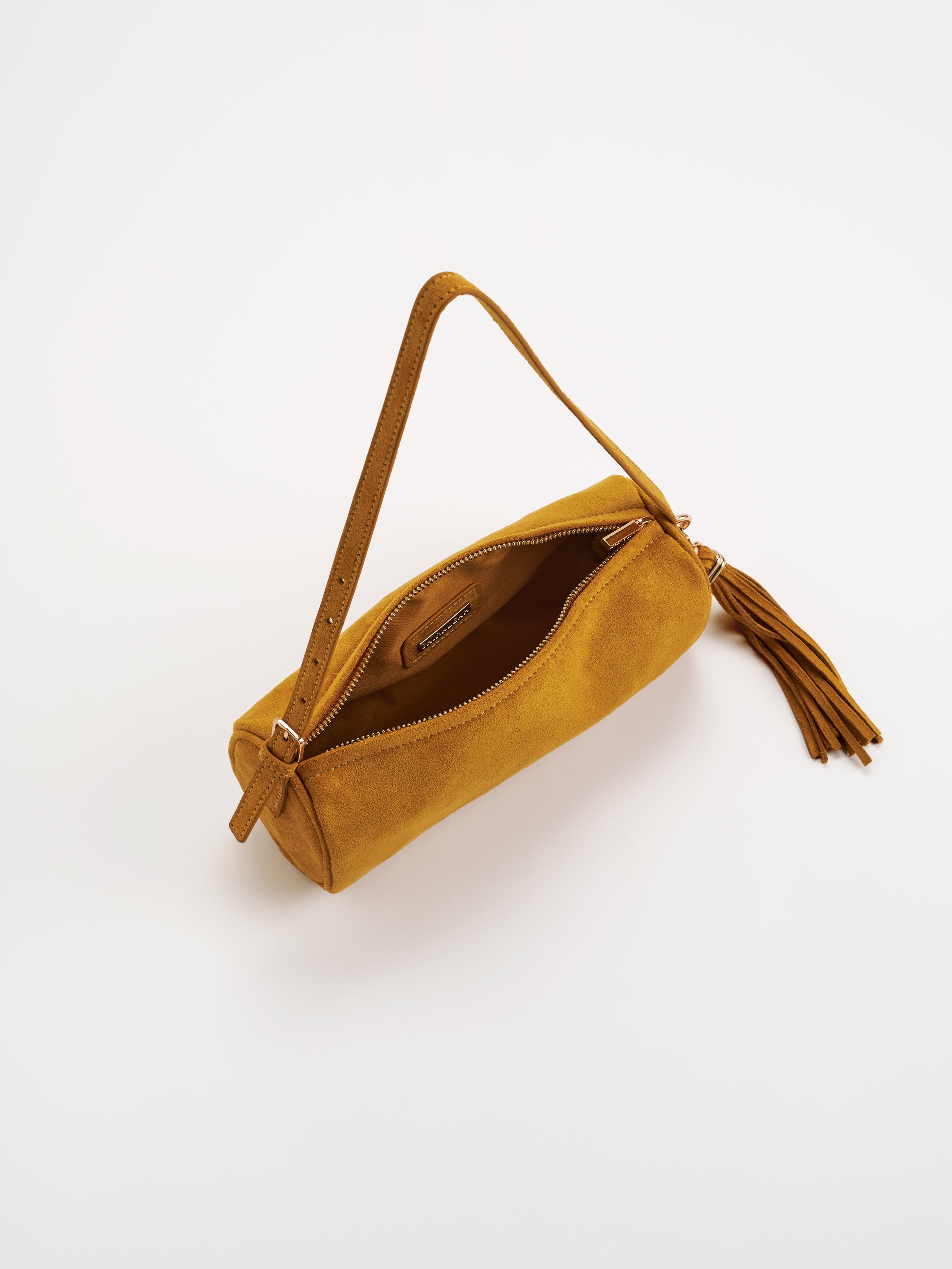 Shiraleah Kylie Barrel Shoulder Bag MUSTARD / OS