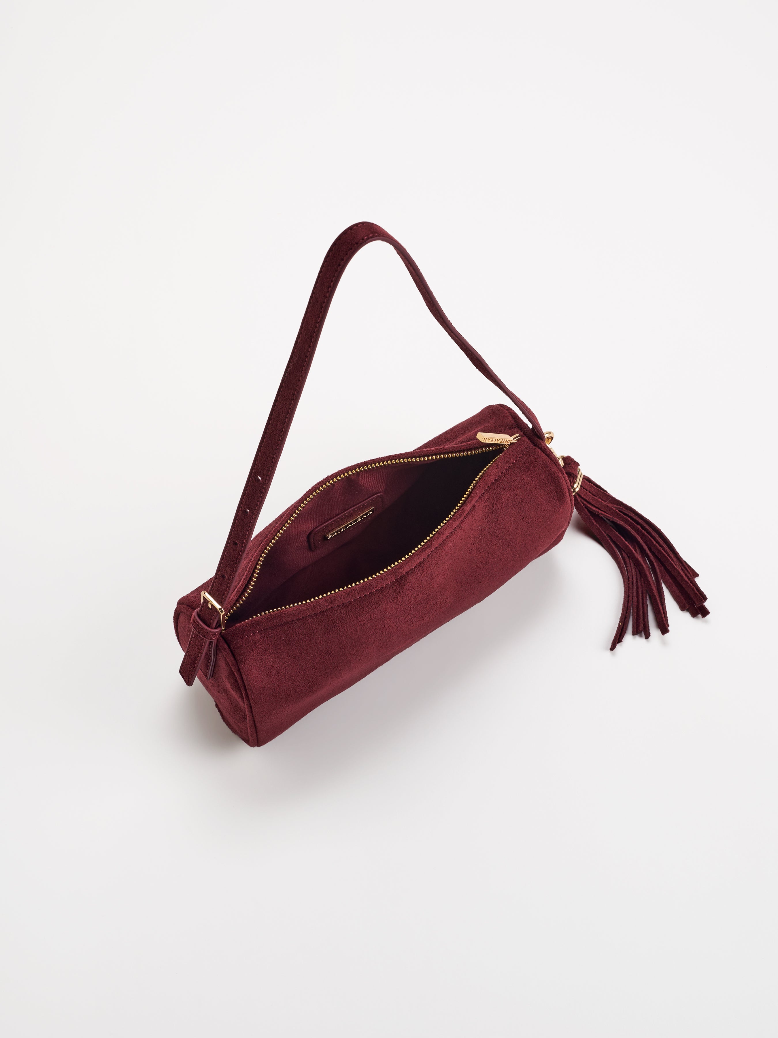 Shiraleah Kylie Barrel Shoulder Bag WINE / OS