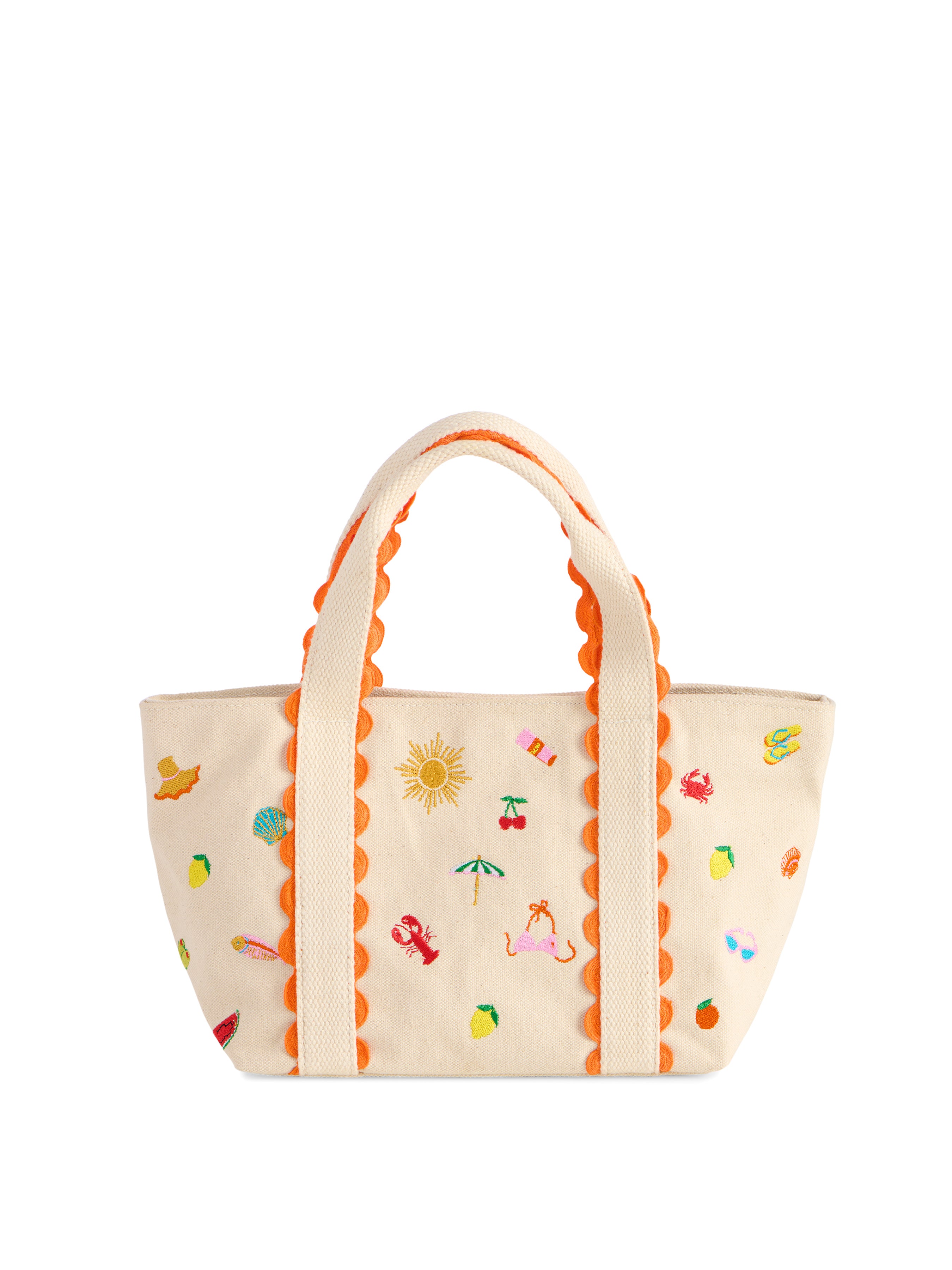 Shiraleah Summer Icons Mini Tote, Natural