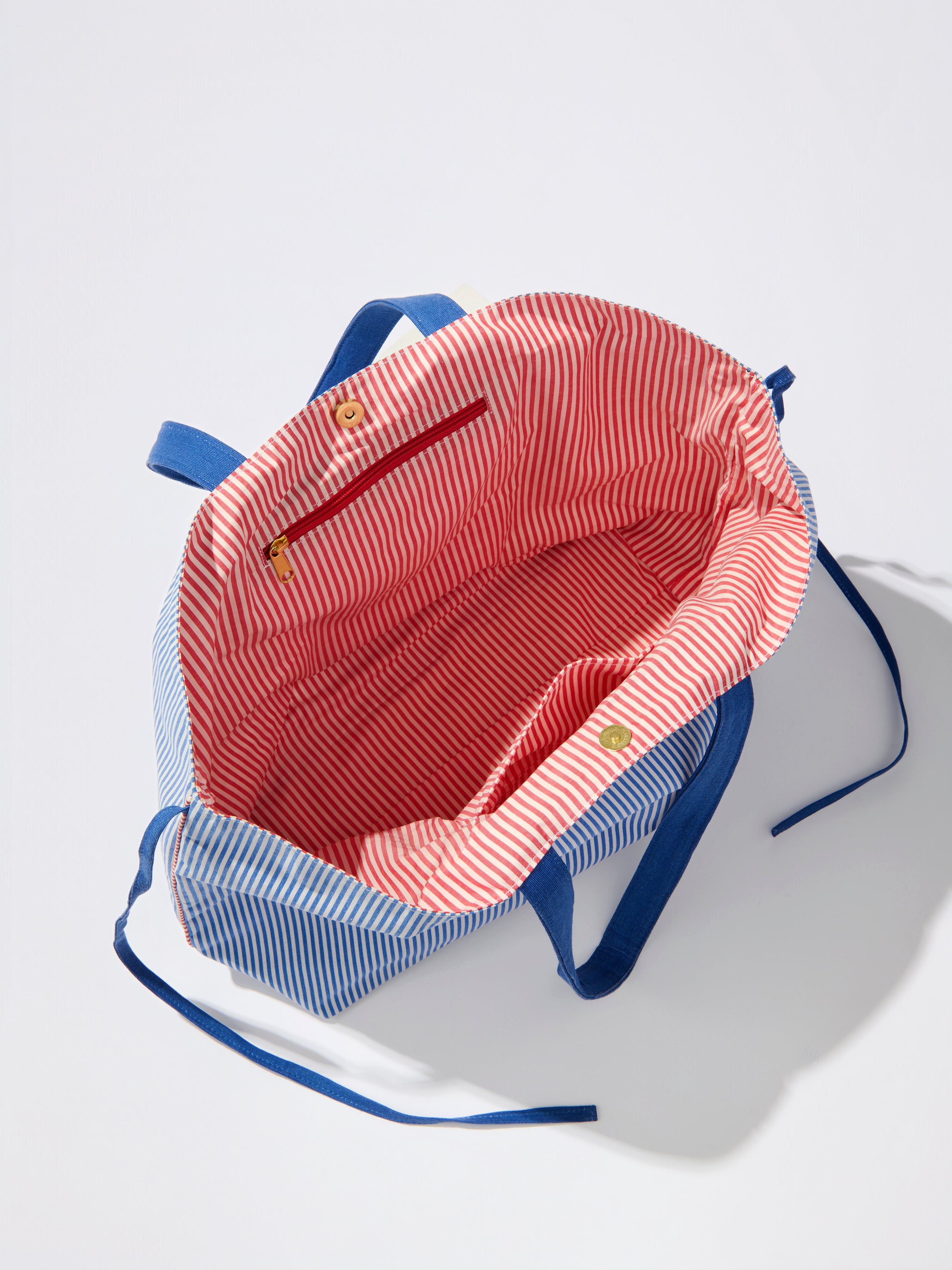 Shiraleah Americana Tie-Up Tote, Navy