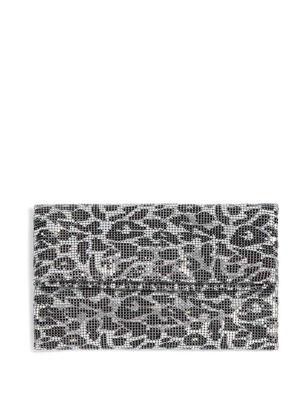 Shiraleah Ty Fold Clutch, Silver