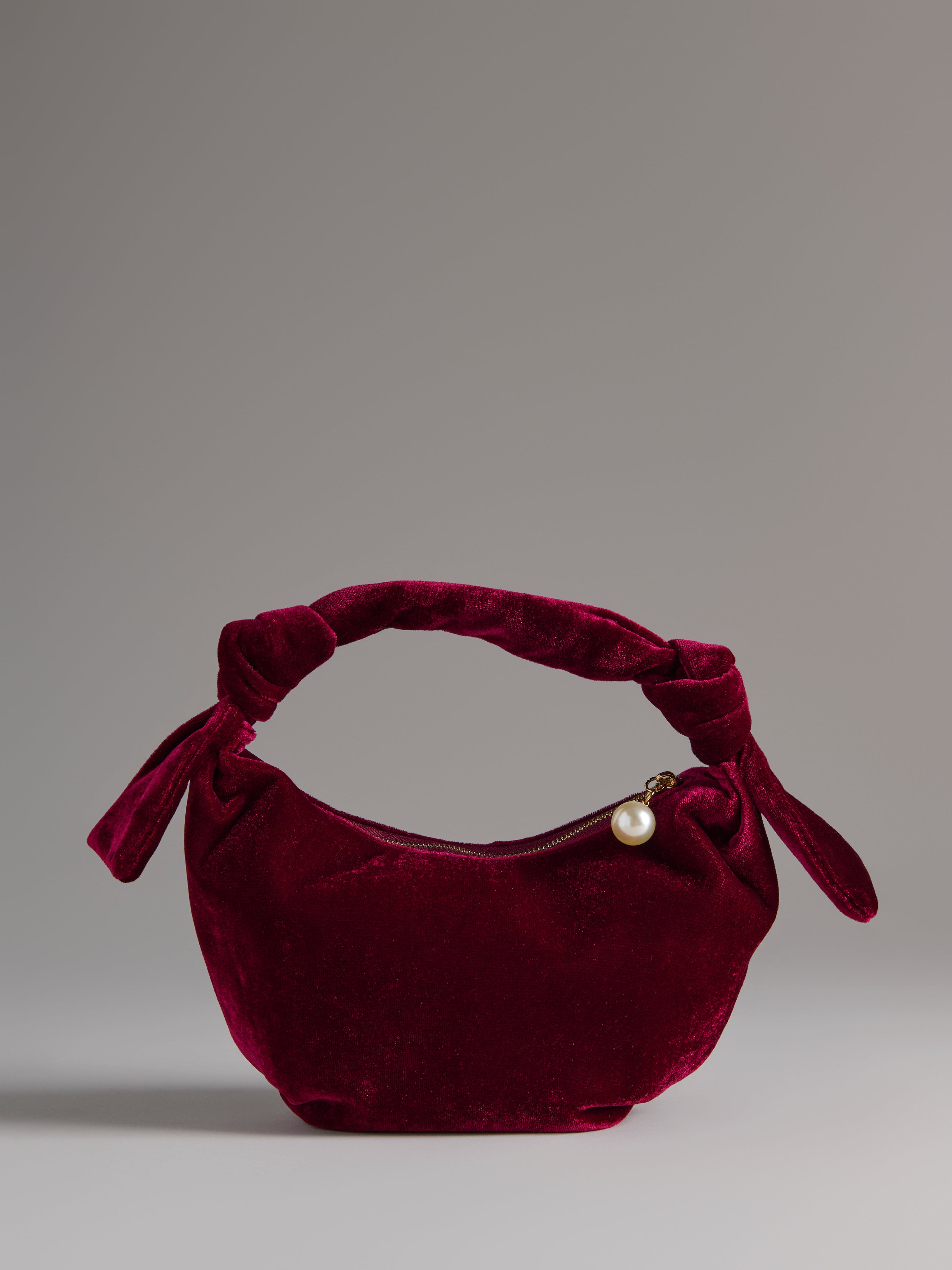 Shiraleah Becca Knotted Top Handle Bag WINE