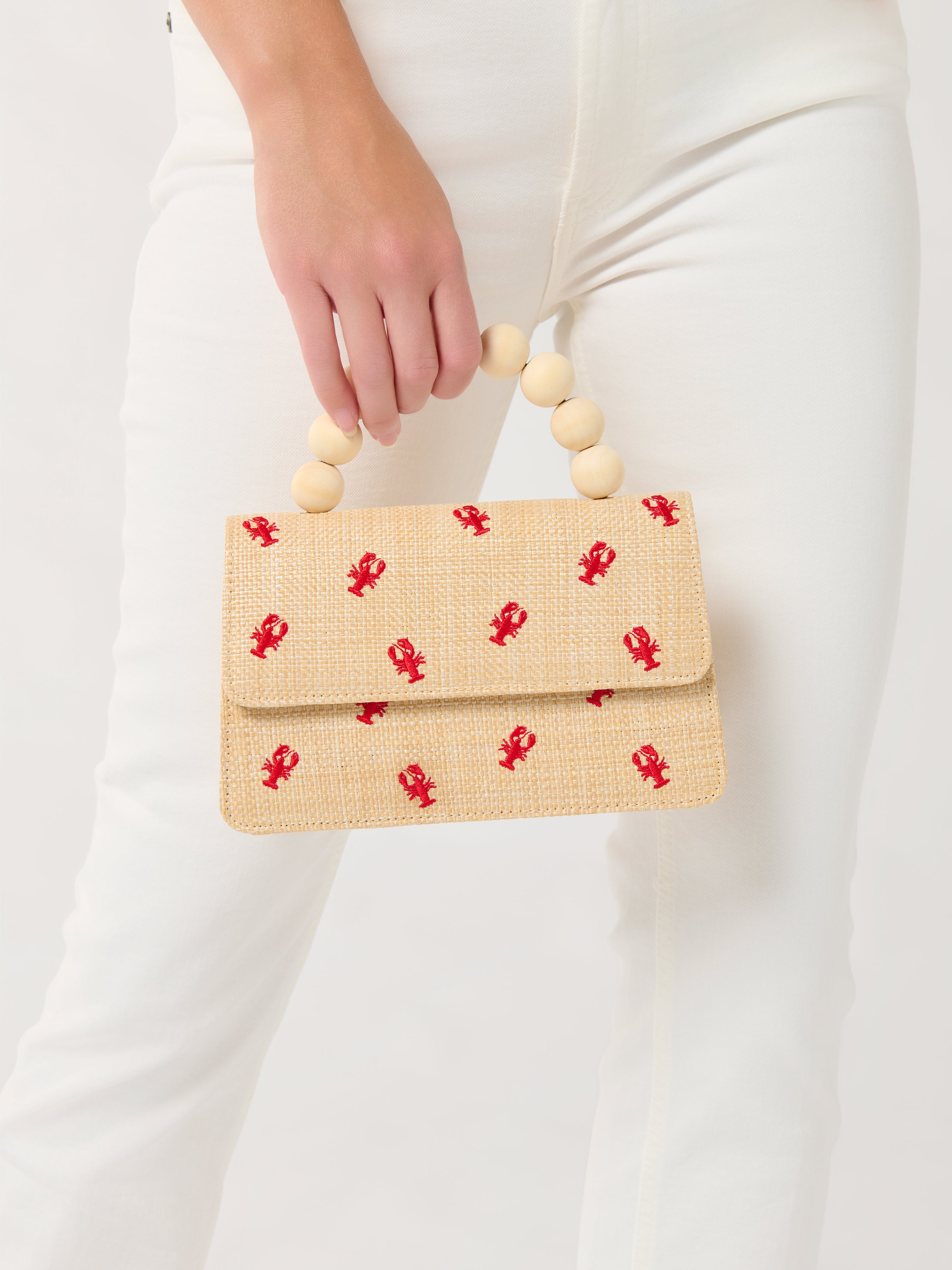Shiraleah Lobster Mini Bag, Natural