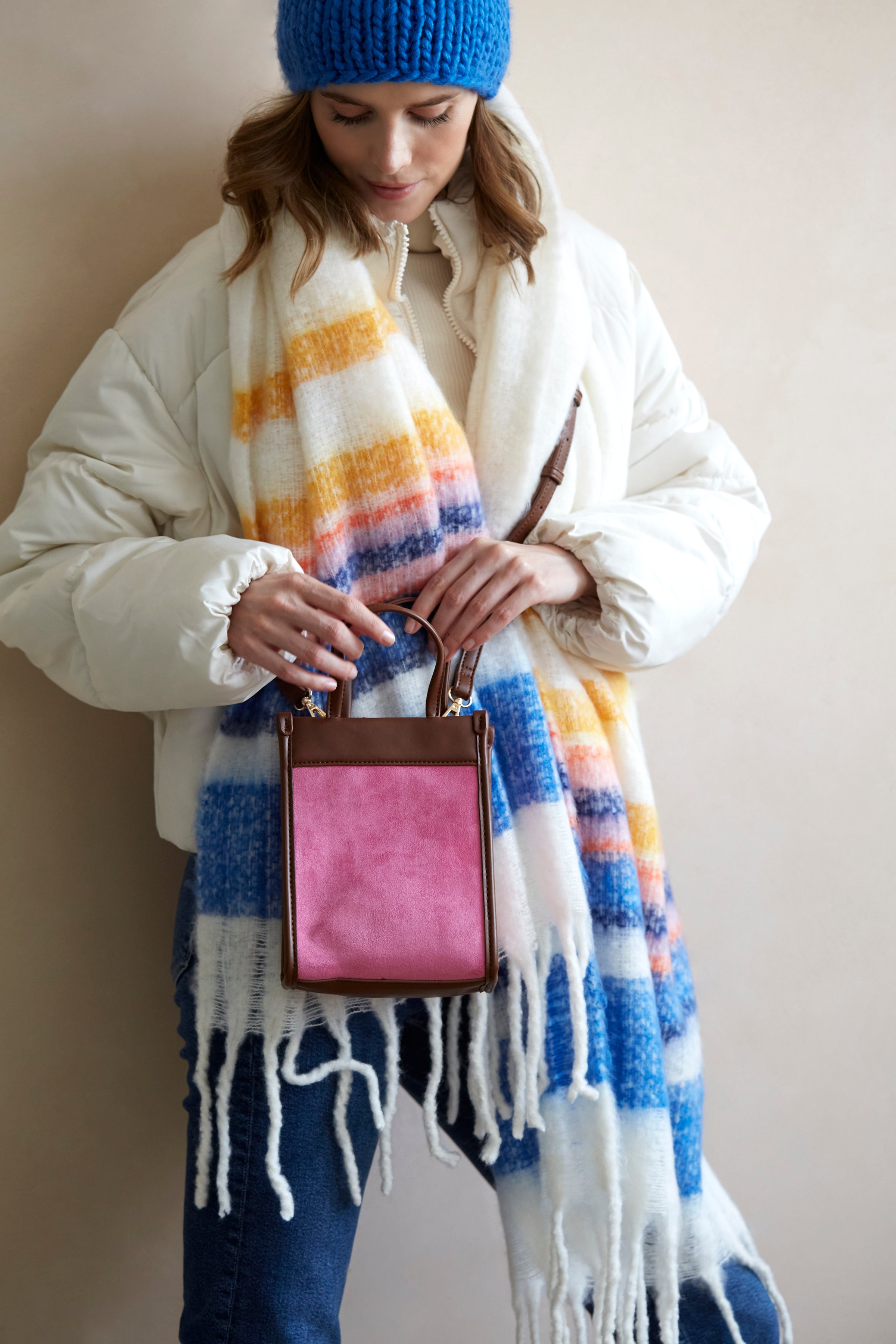 Shiraleah Nieves Mini Tote Cross-Body, Raspberry