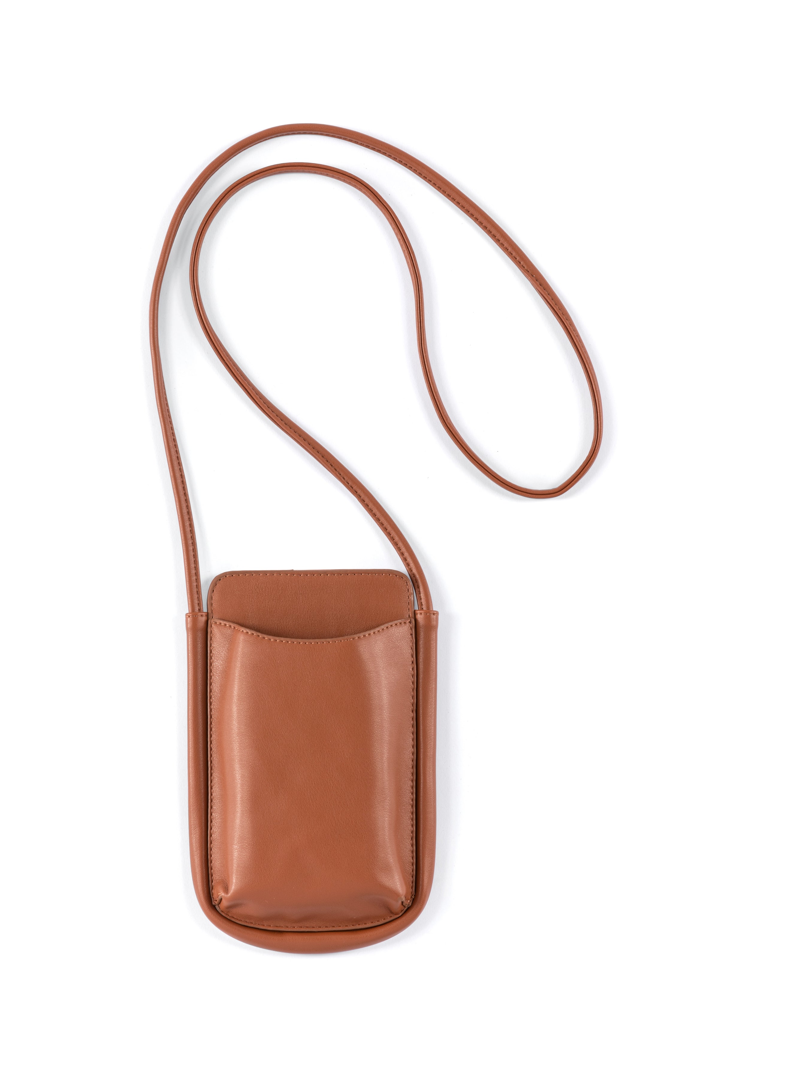 Shiraleah Charlotte Phone Cross-Body, Saddle
