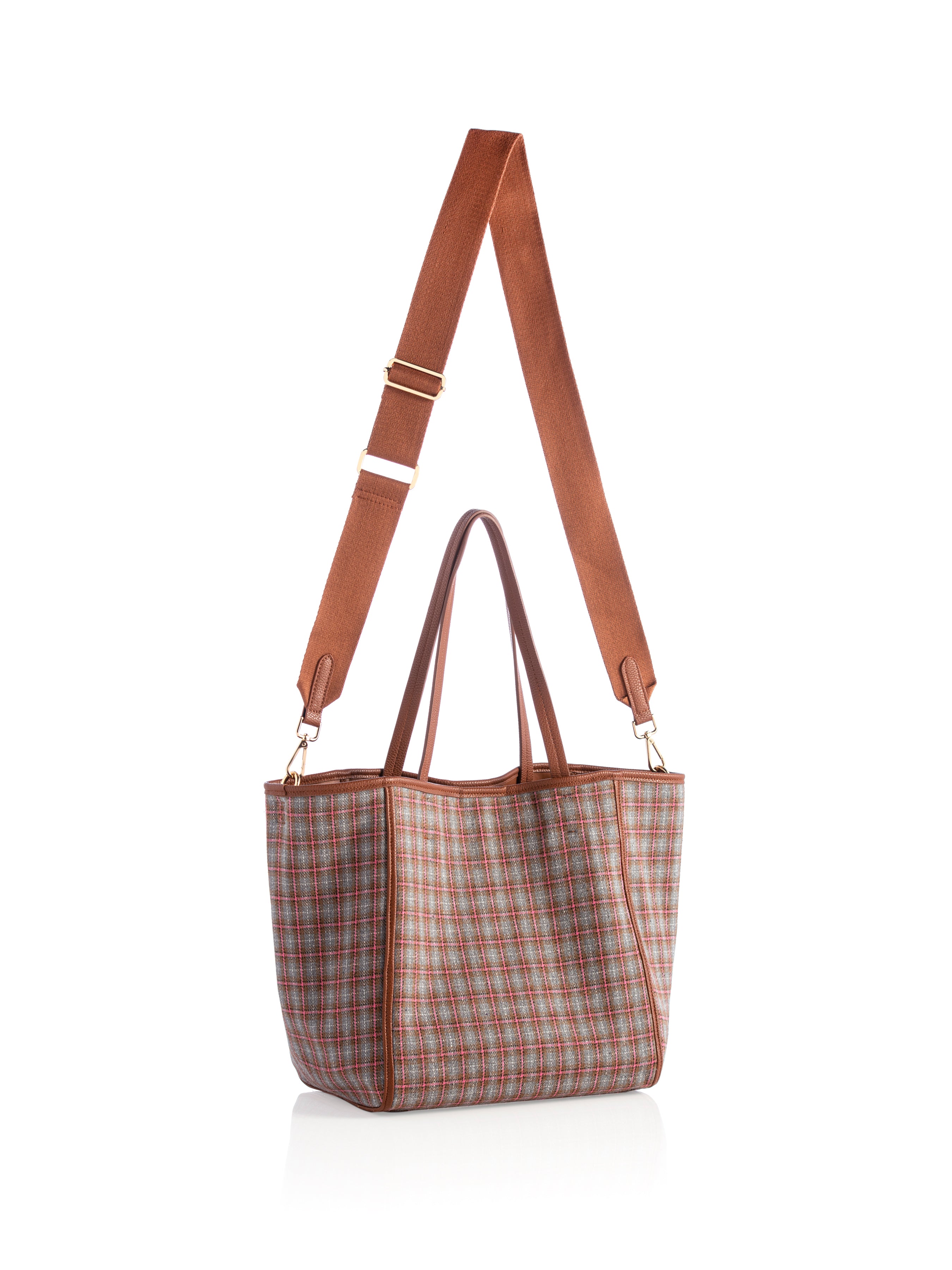 Shiraleah Vale Plaid Tote, Multi