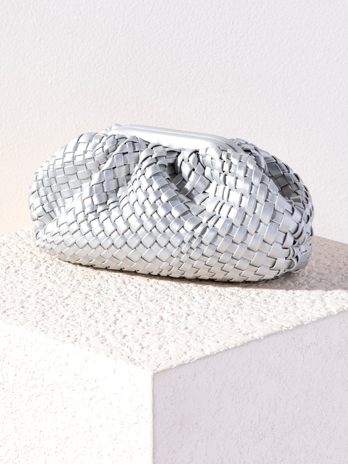 Shiraleah Blythe Clutch, Silver