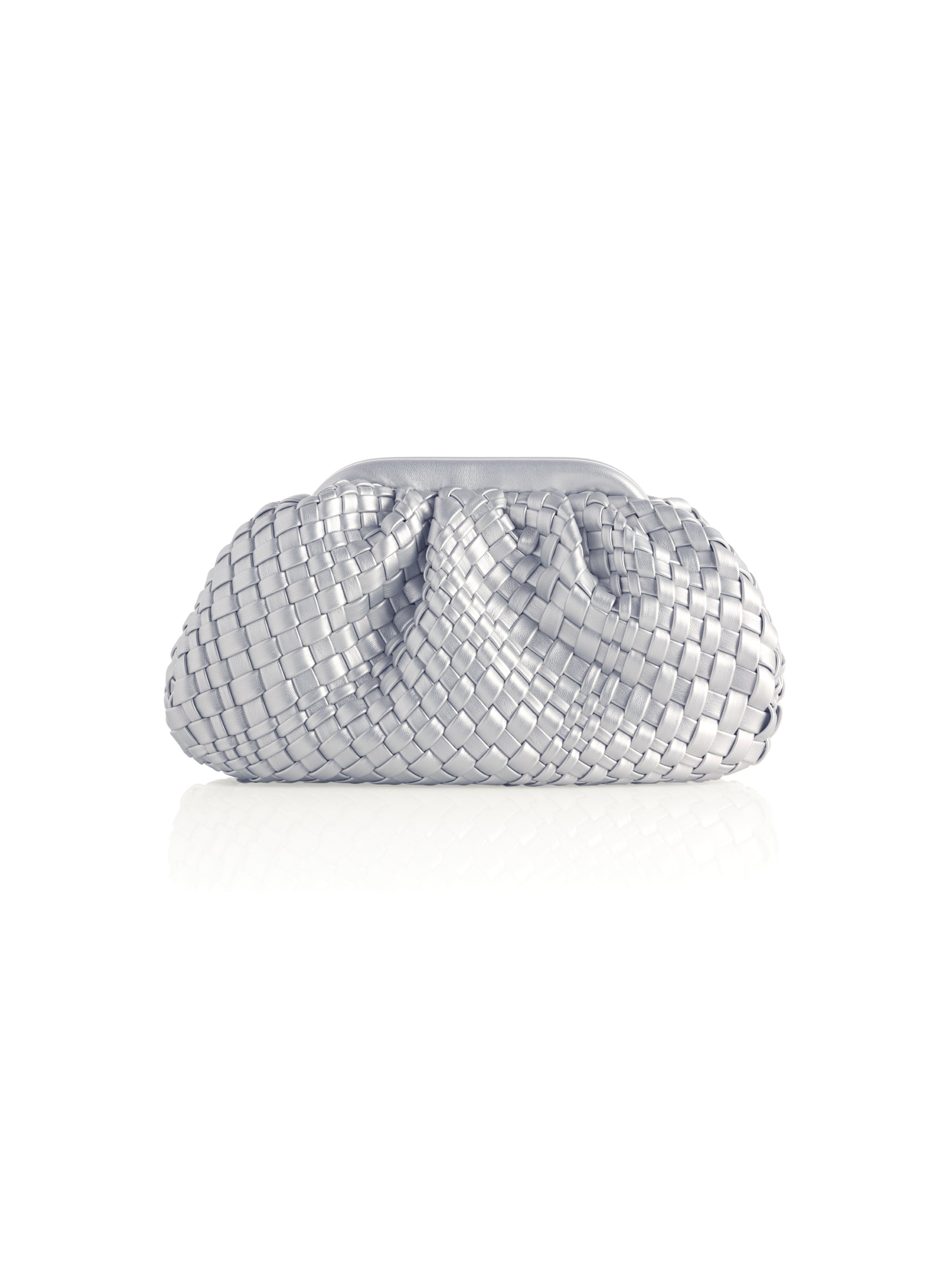 Shiraleah Blythe Clutch, Silver