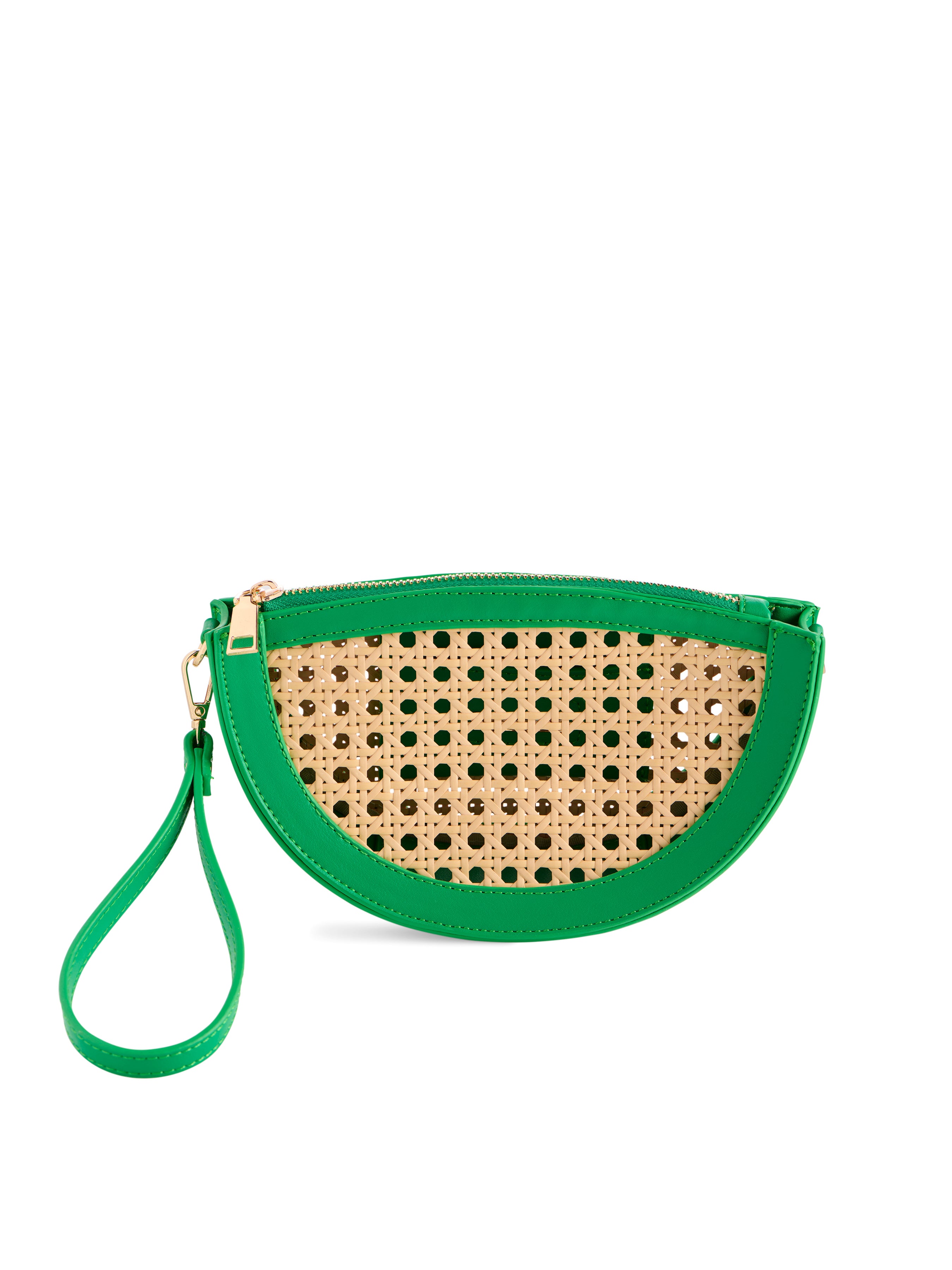 Shiraleah Lyra Crescent Cross-Body/Wristlet GREEN