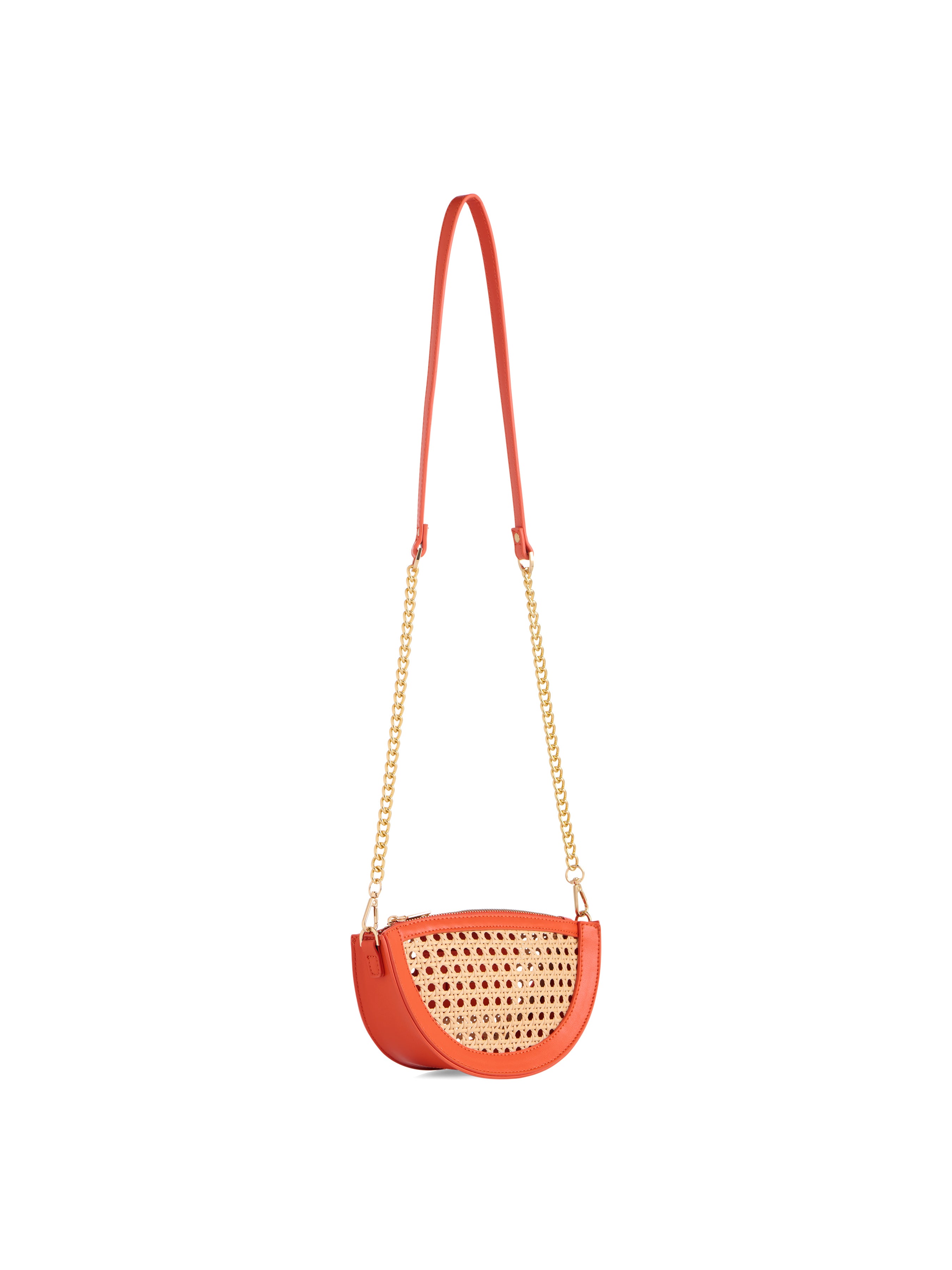 Shiraleah Lyra Crescent Cross-Body/Wristlet ORANGE