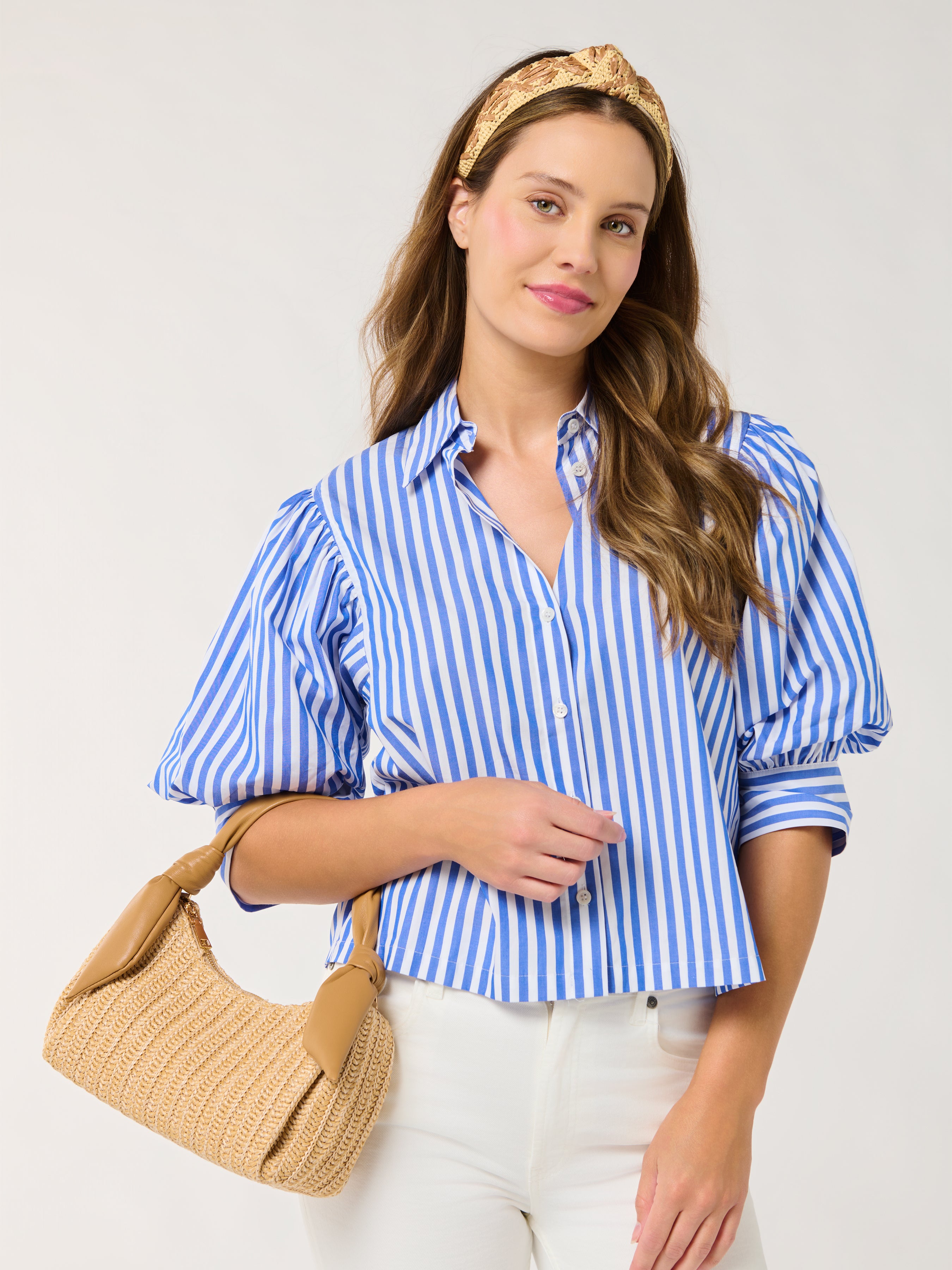 Shiraleah Riley Top Handle Bag TAN