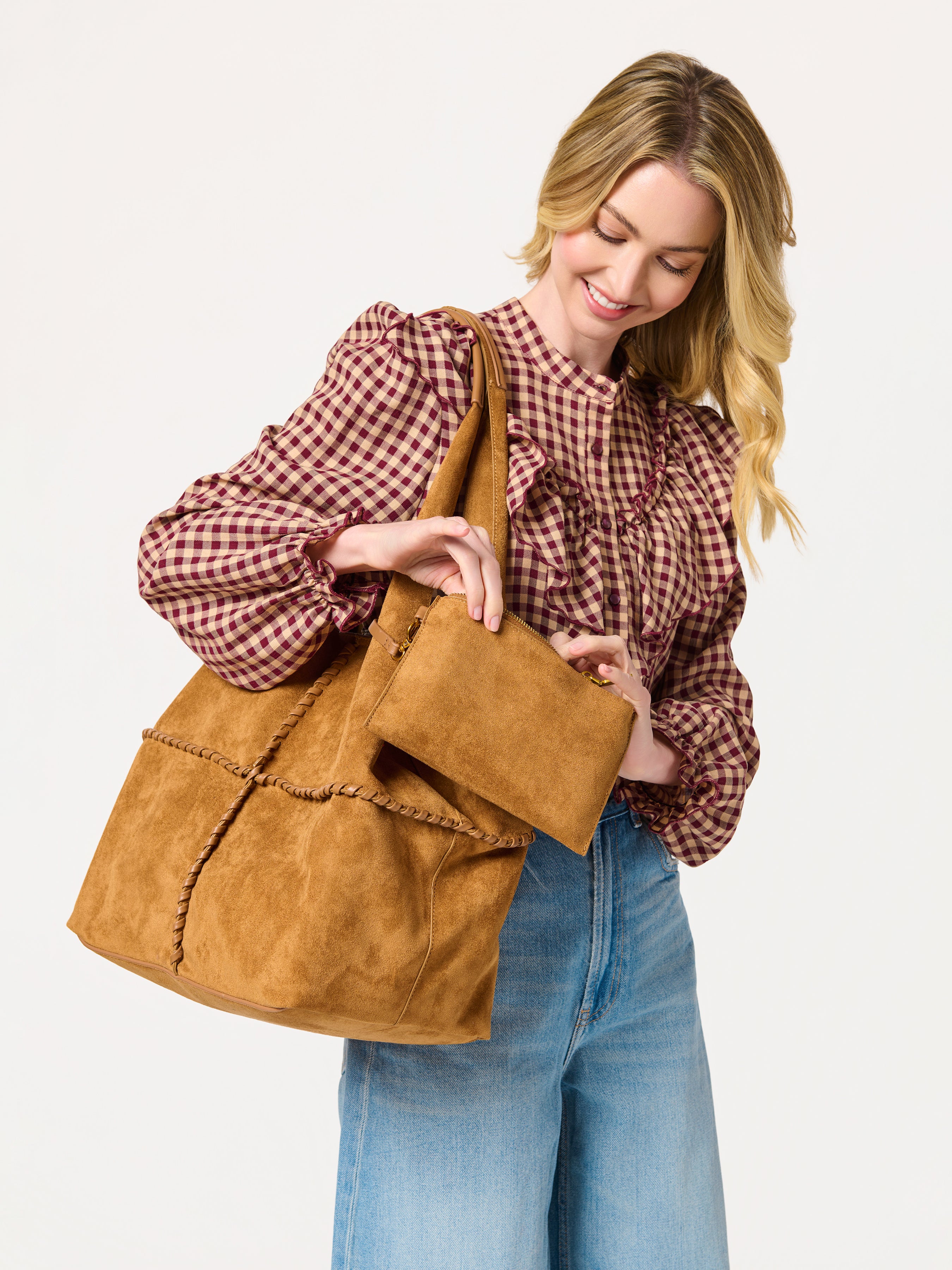 Shiraleah Paige Slouchy Tote SADDLE / OS
