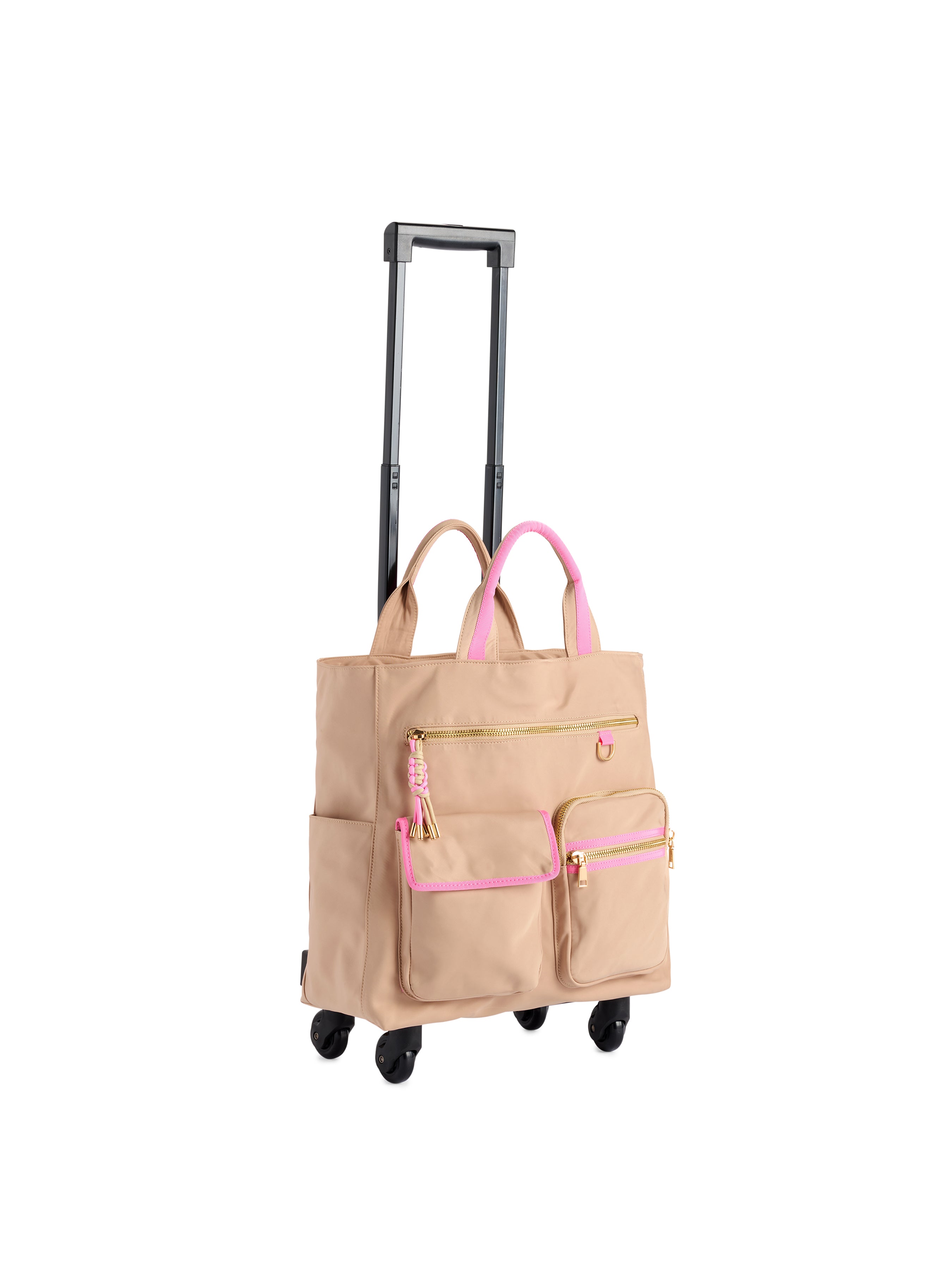 Shiraleah Jet 360° Roller Tote TAN / OS