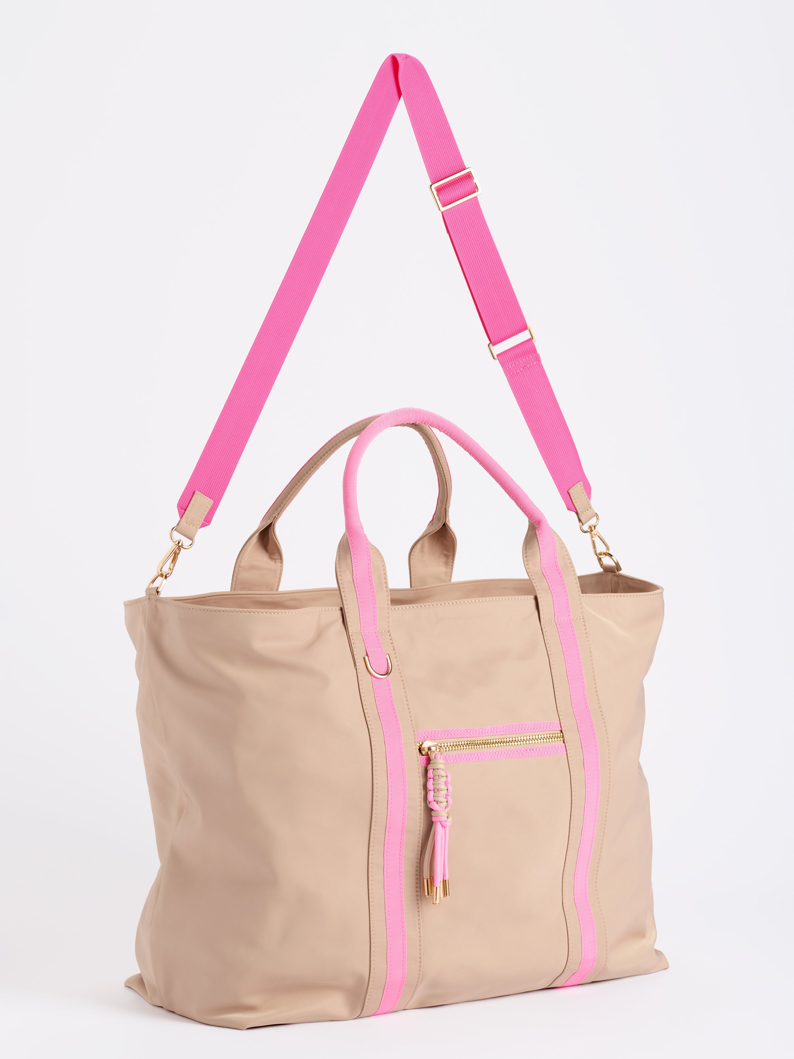 Shiraleah Jet Travel Tote TAN / OS
