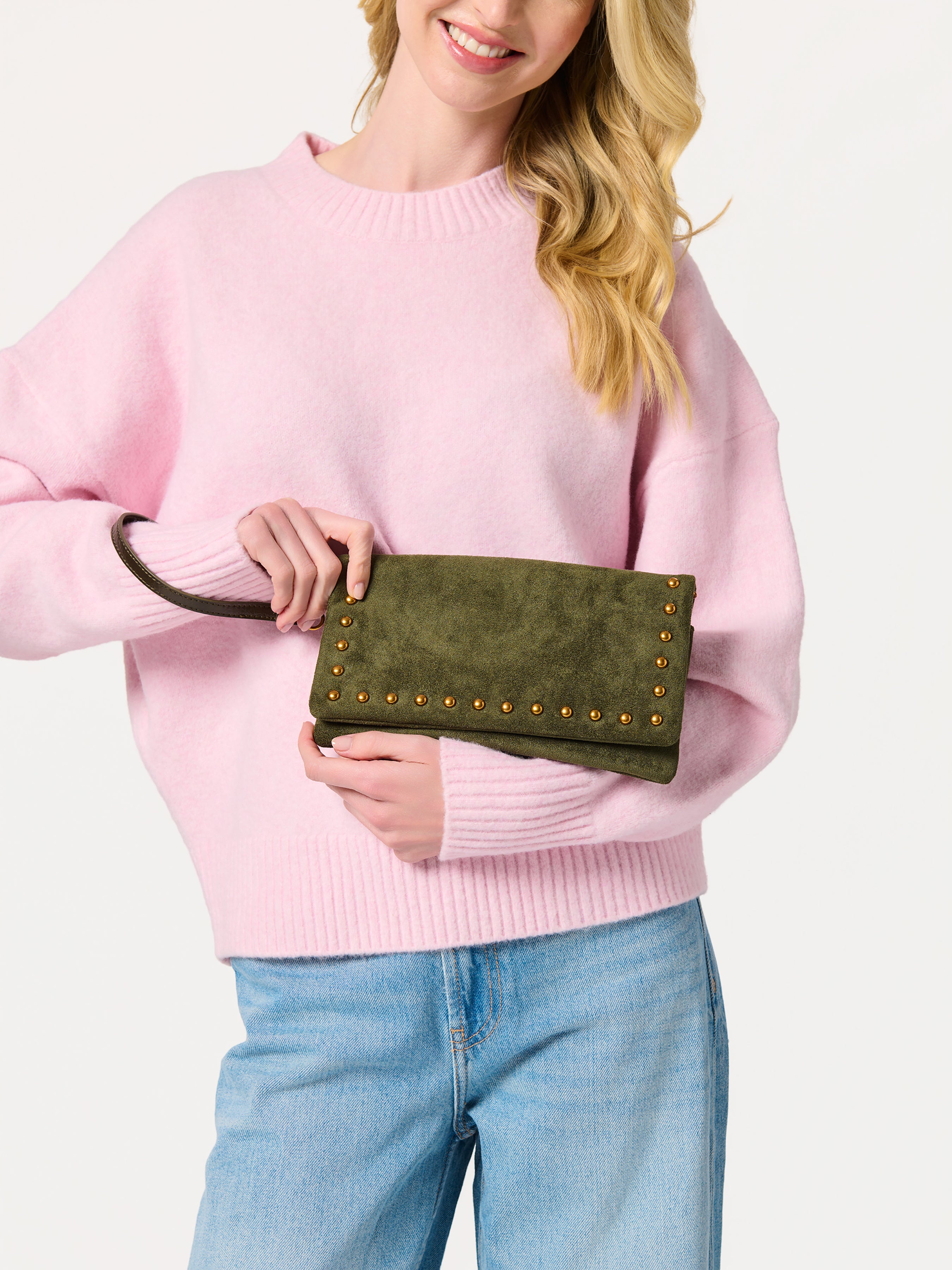 Shiraleah Lennon Cross-Body/Wristlet OLIVE / OS
