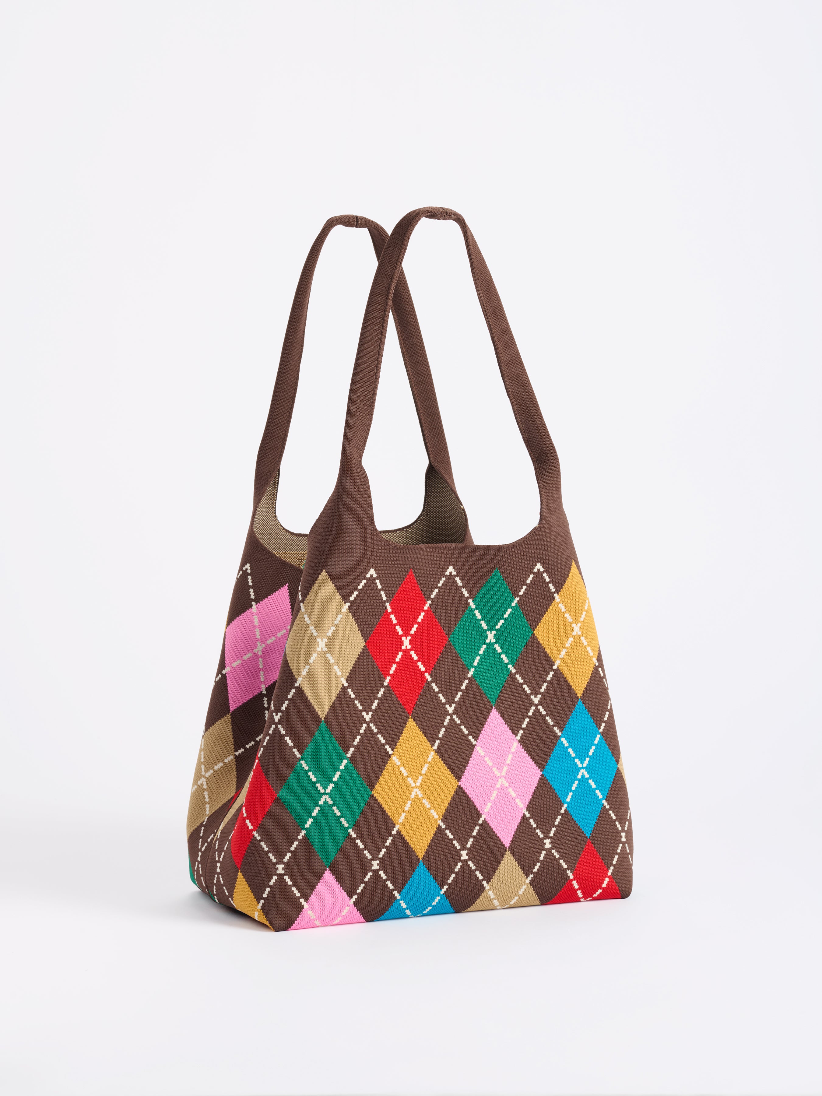 Shiraleah Robbie Argyle Tote BROWN / OS