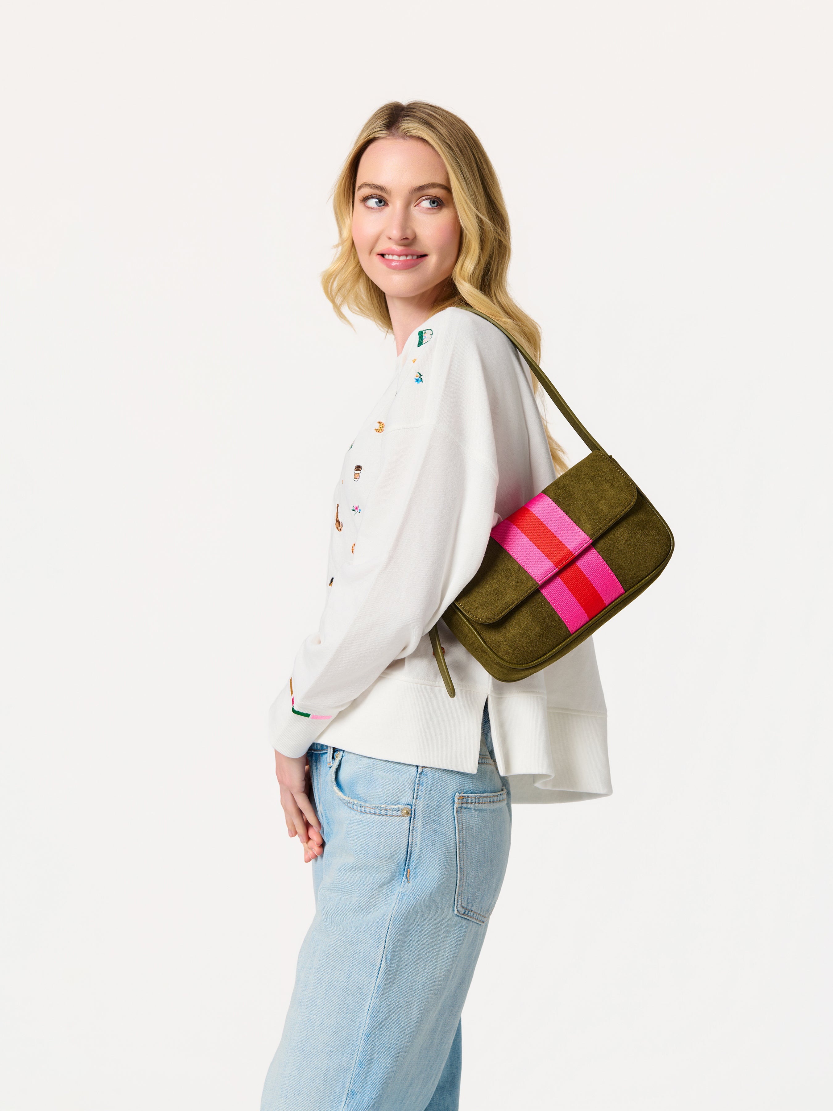 Shiraleah Milano Shoulder Bag OLIVE / OS