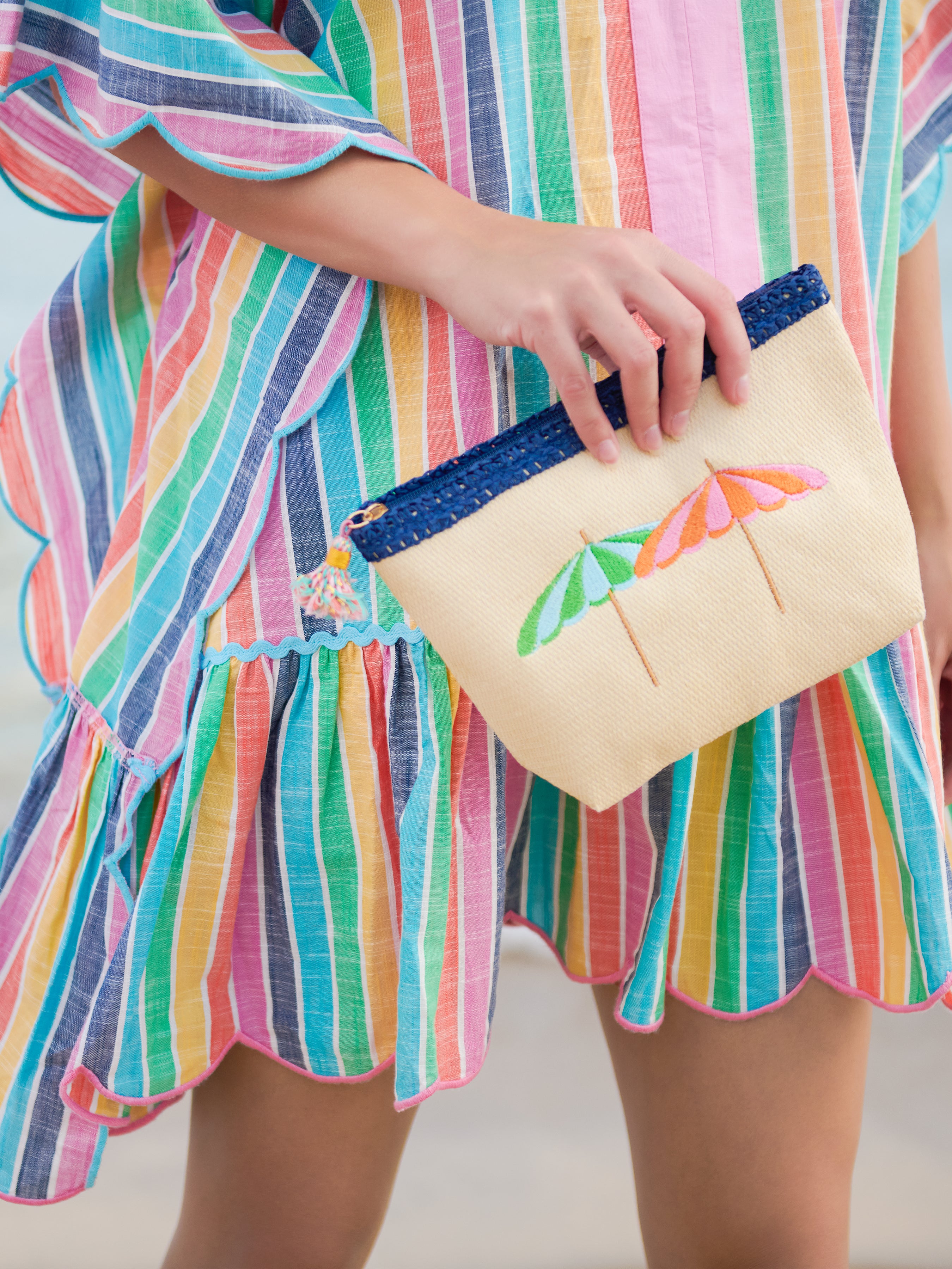 Shiraleah Capri Zip Pouch NATURAL