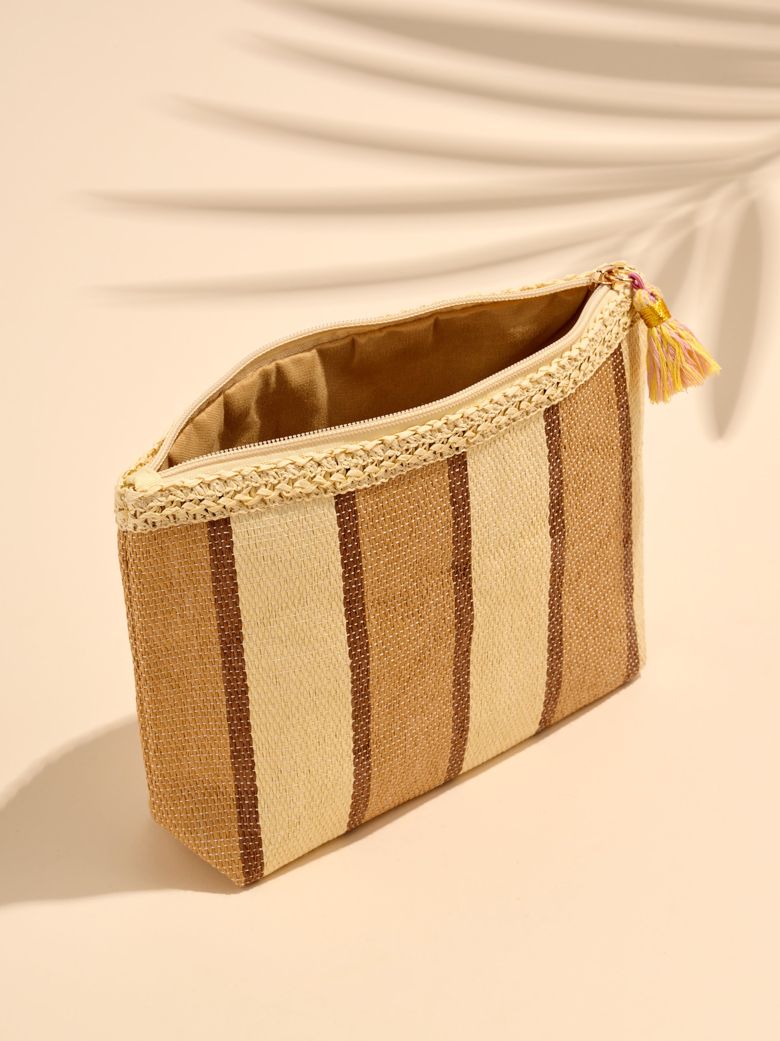 Shiraleah Capri Zip Pouch TAN