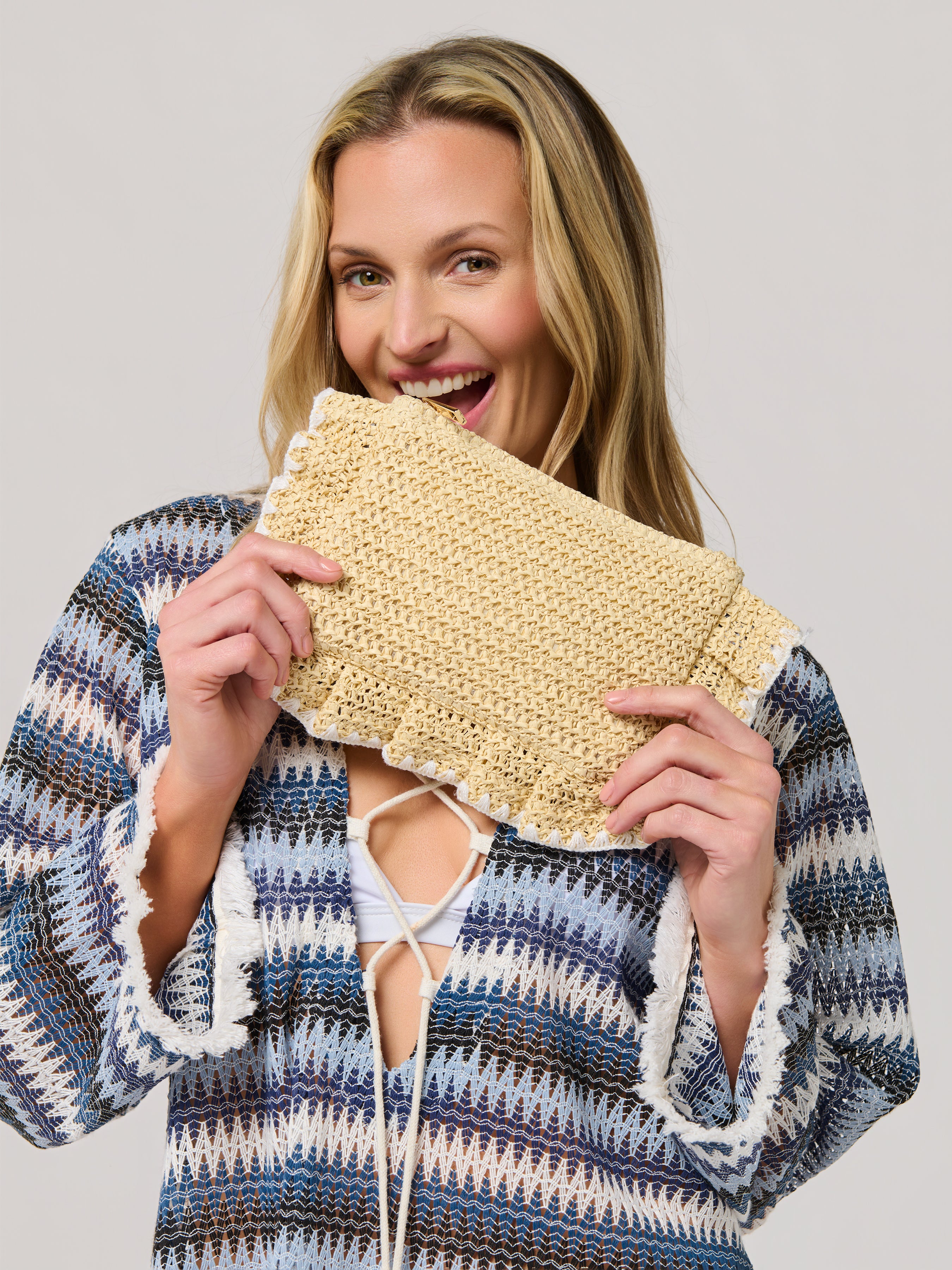 Shiraleah Arabella Zip Pouch NATURAL