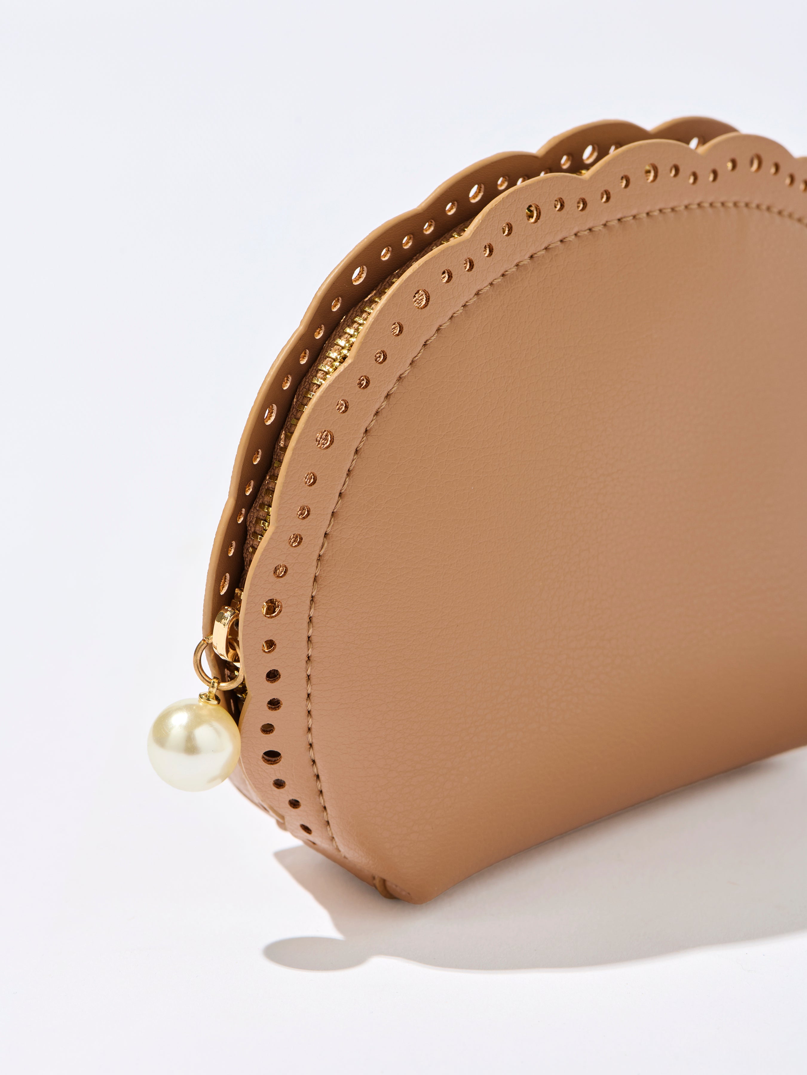 Shiraleah Lola Zip Pouch TAN