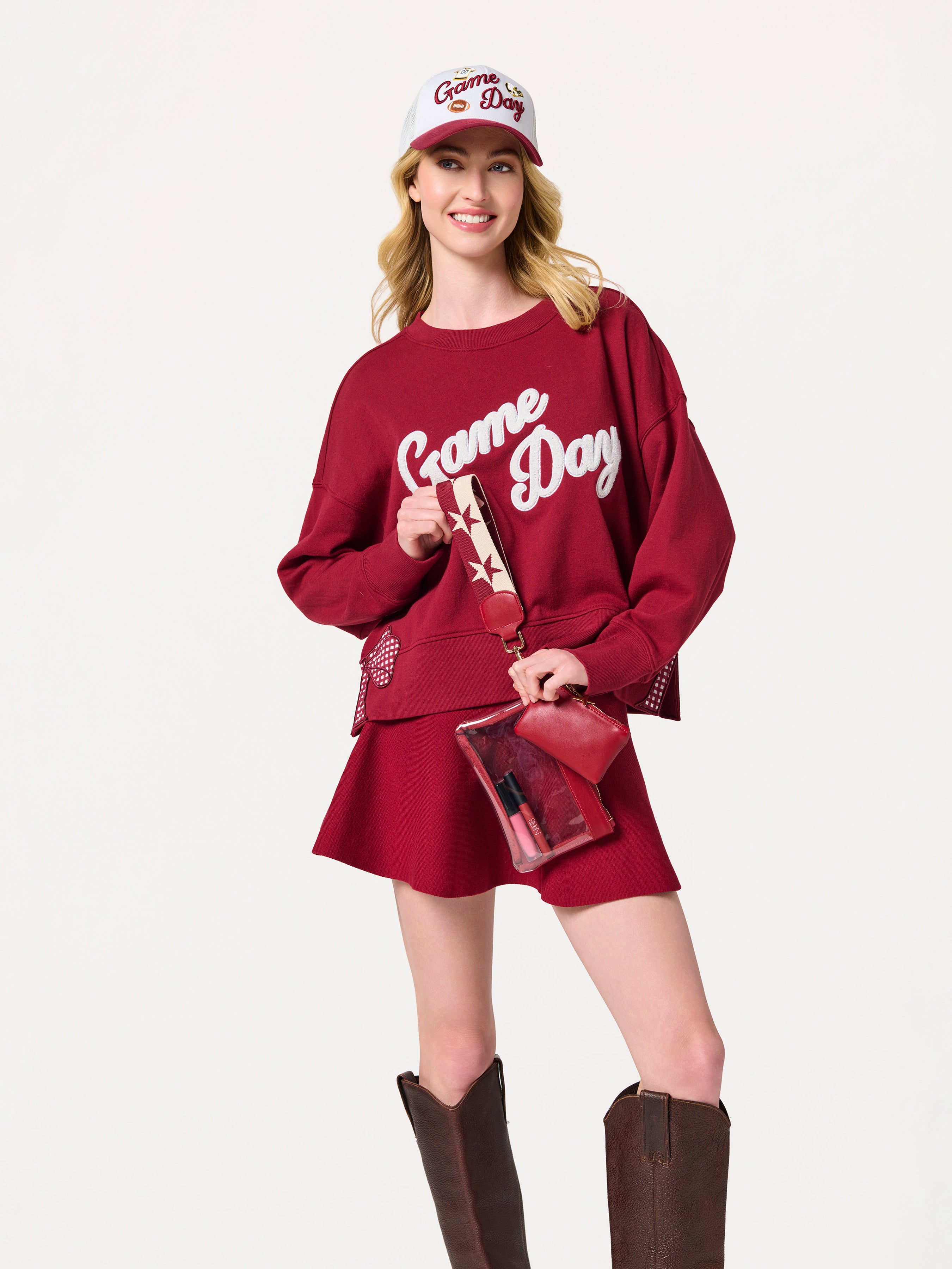 Shiraleah Spectator Wristlet MAROON / OS
