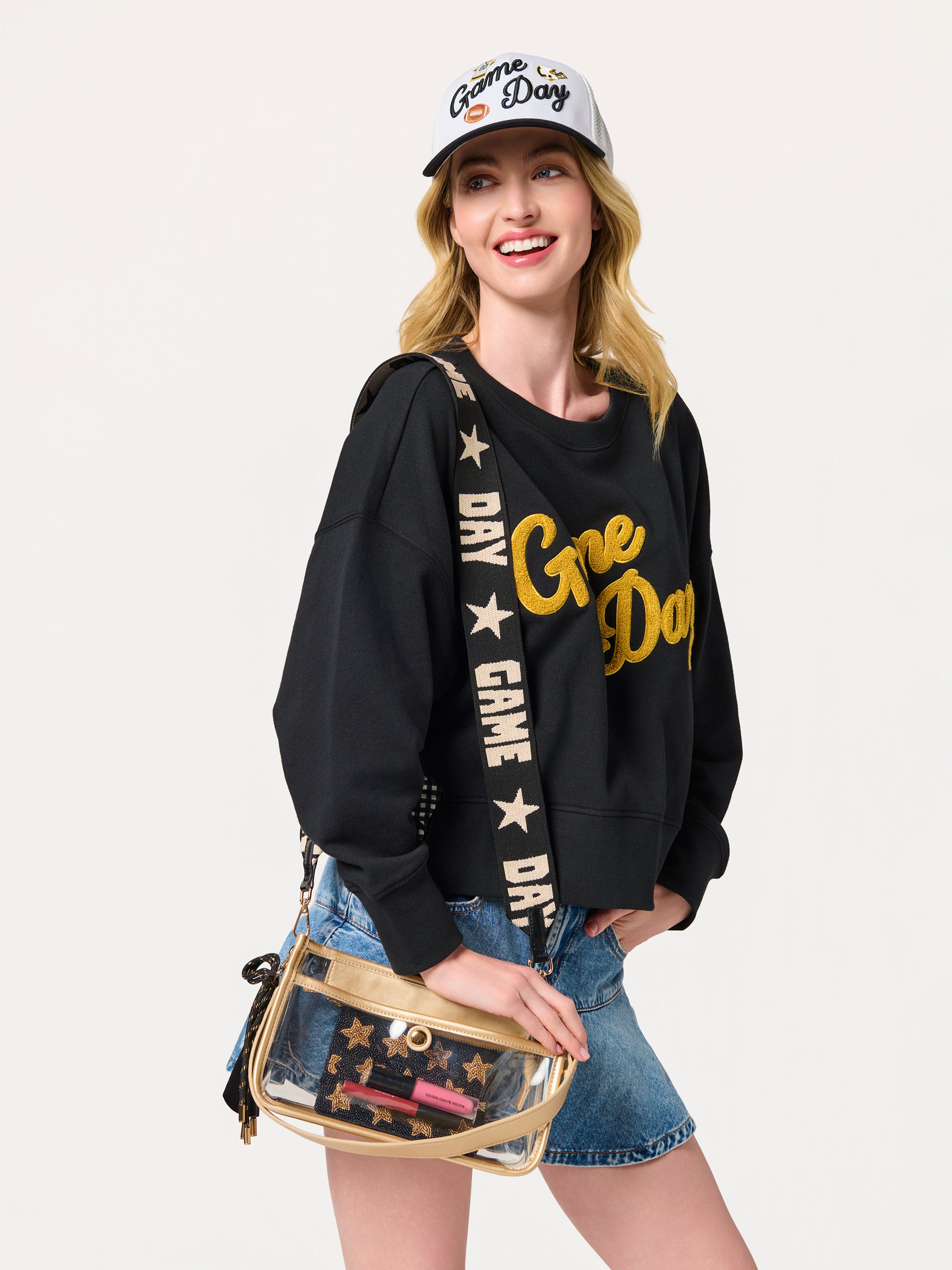 Shiraleah "Game Day" Strap BLACK / OS