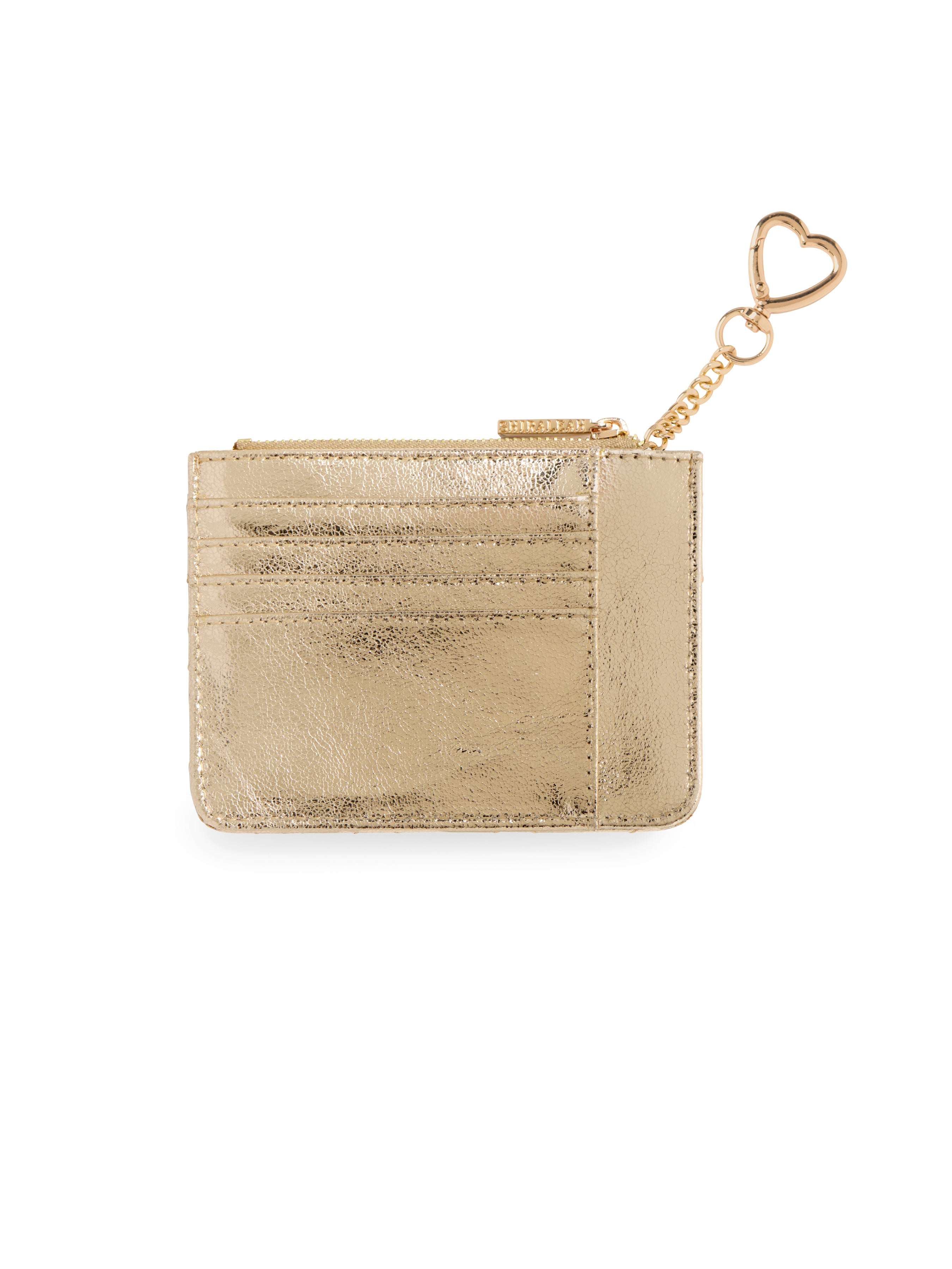 Shiraleah Quilted Bow Card Case GOLD