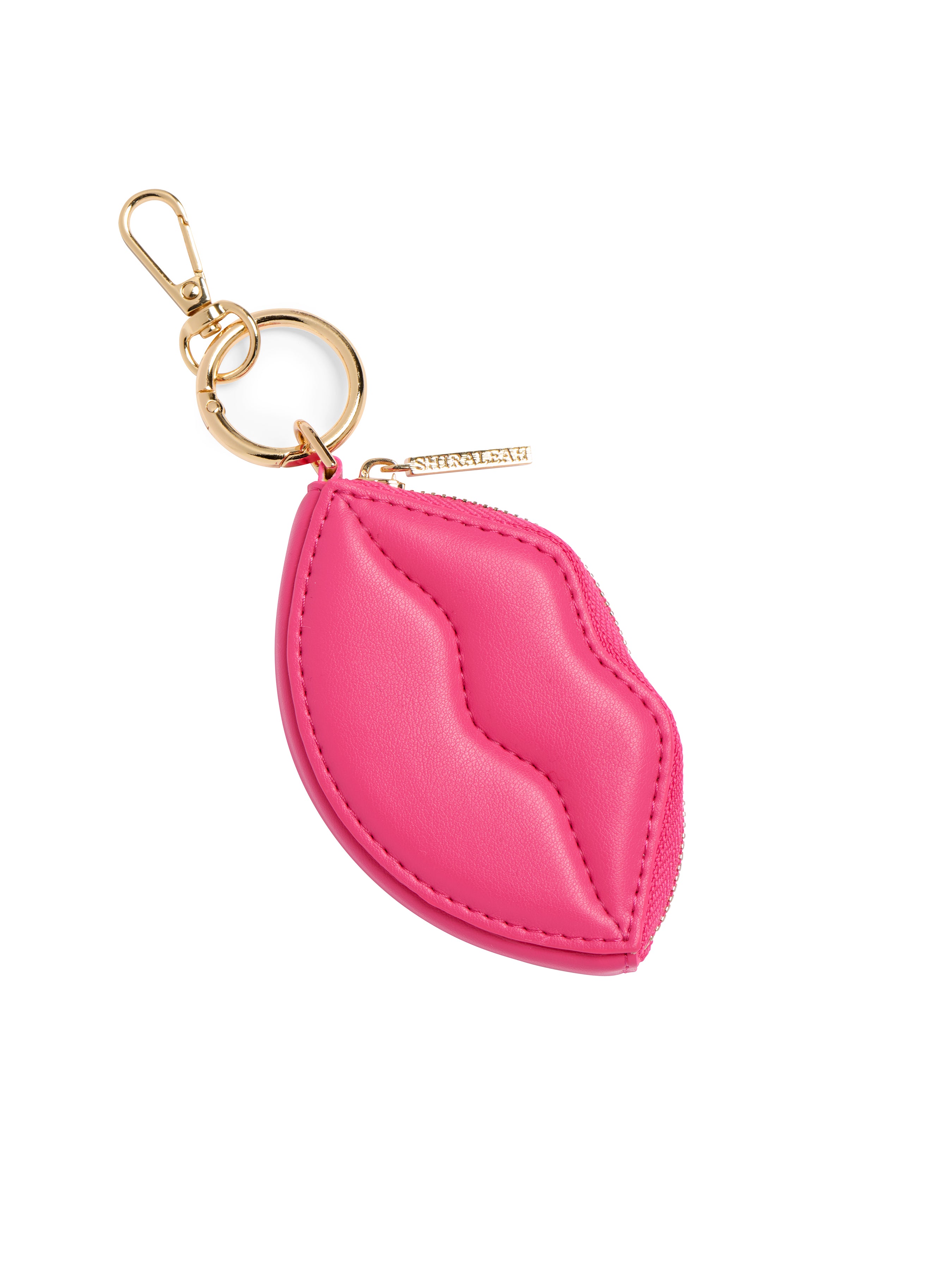 Shiraleah Kisses Zip Pouch/Key Ring PINK