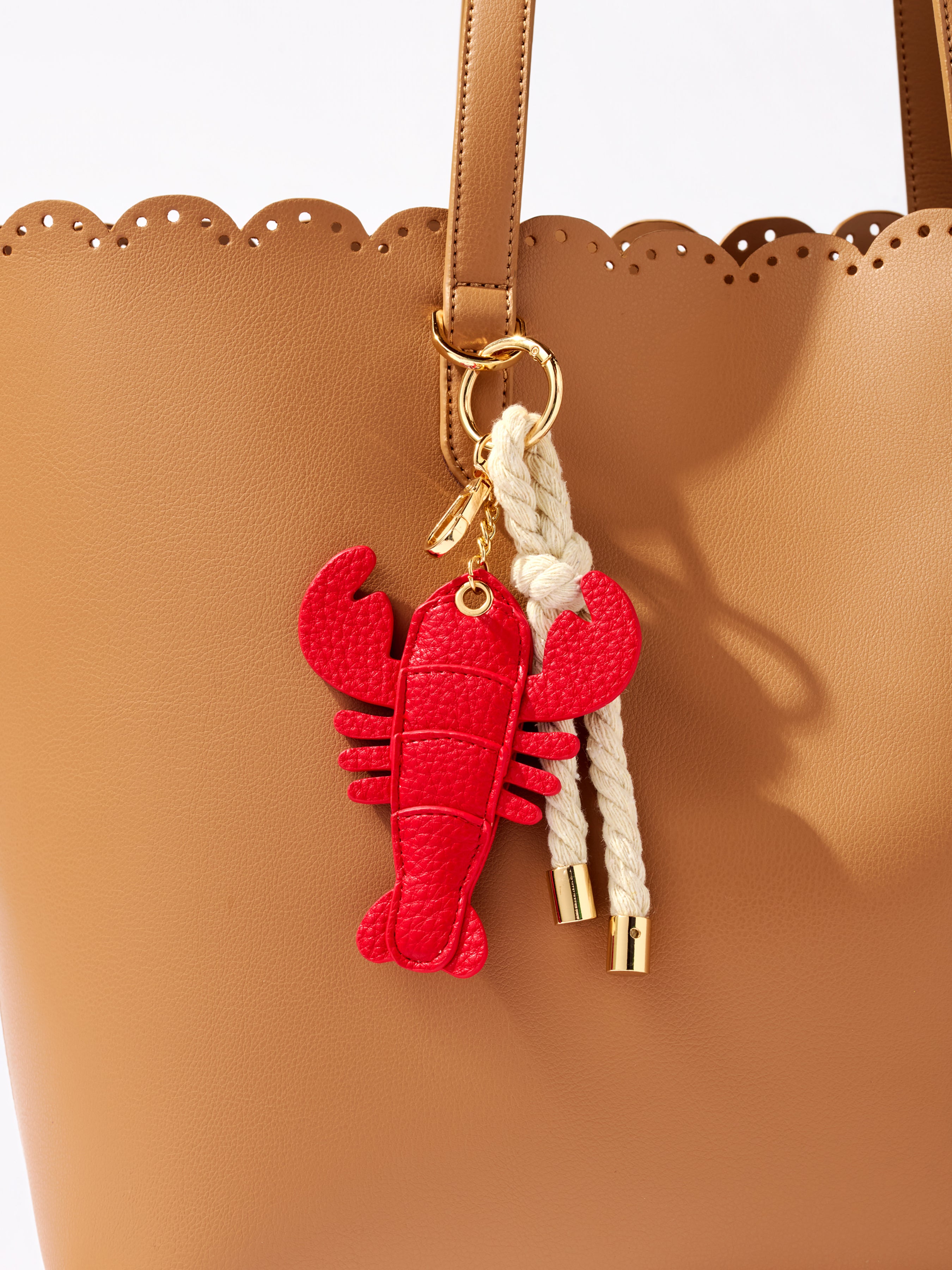 Shiraleah Lobster Bag Charm/Key Ring, Red
