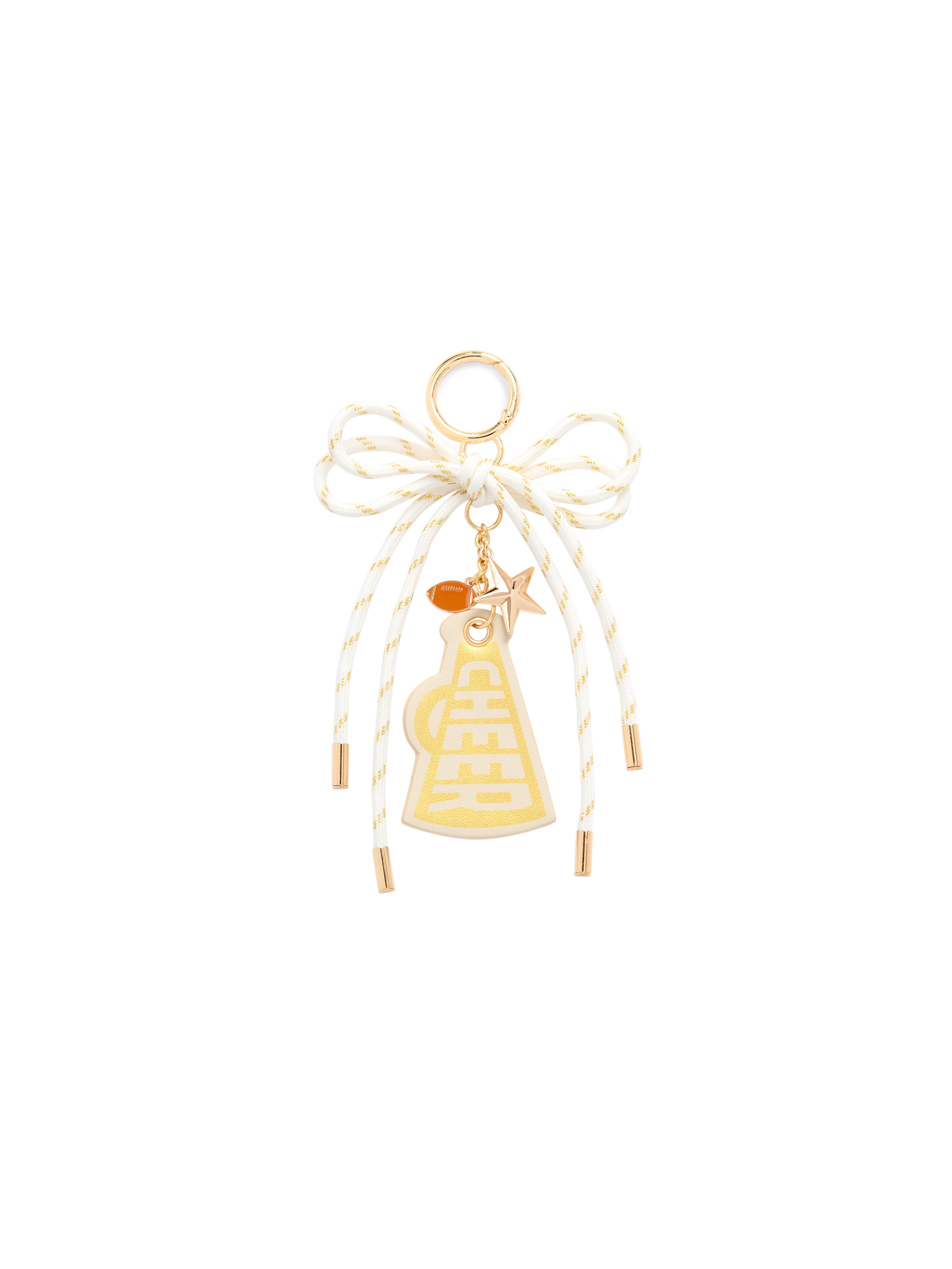 Shiraleah "Cheer" Gameday Bag Charm/Key Ring GOLD / OS