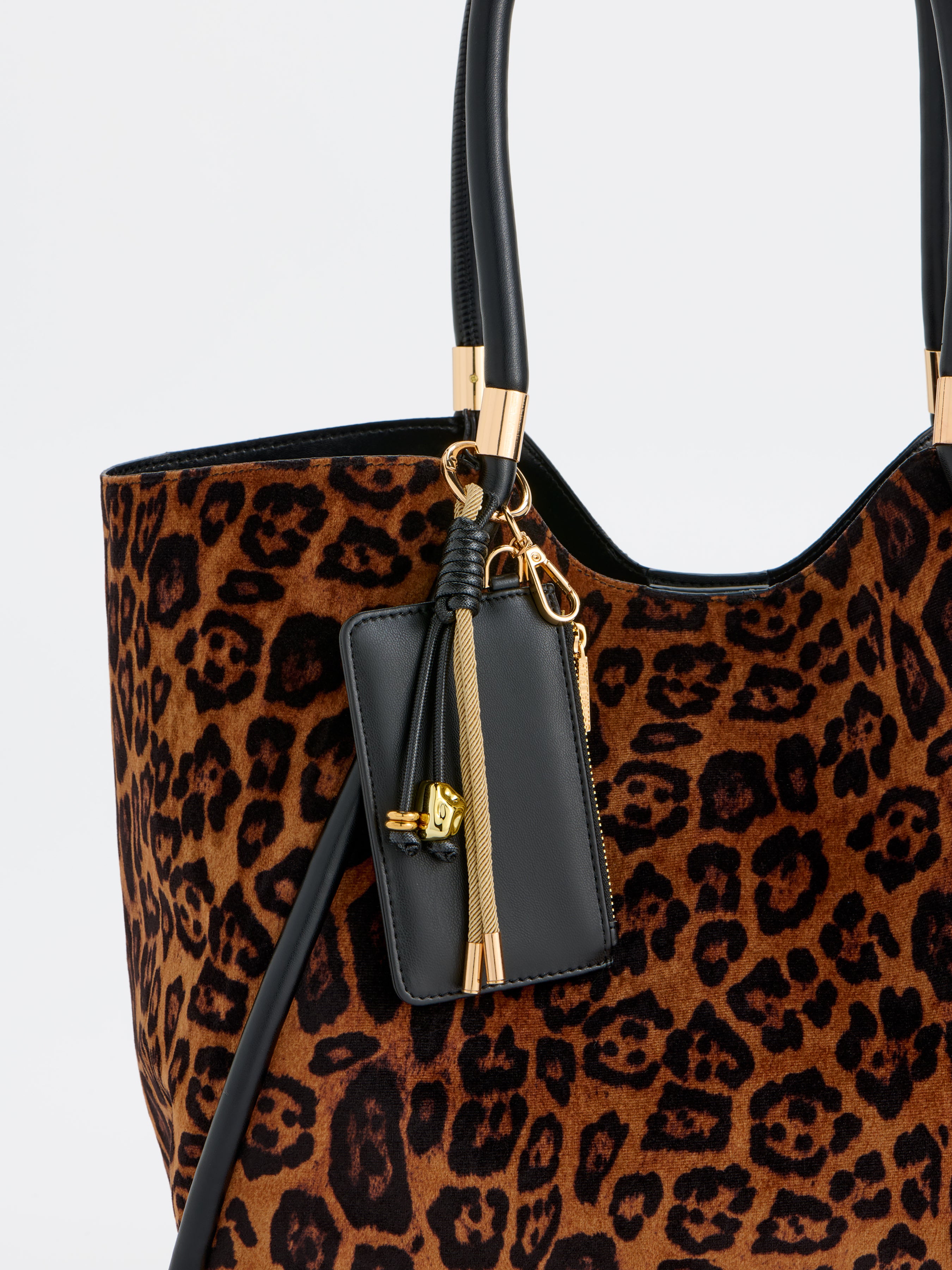 Shiraleah Zippy Card Case/Bag Charm BLACK / OS