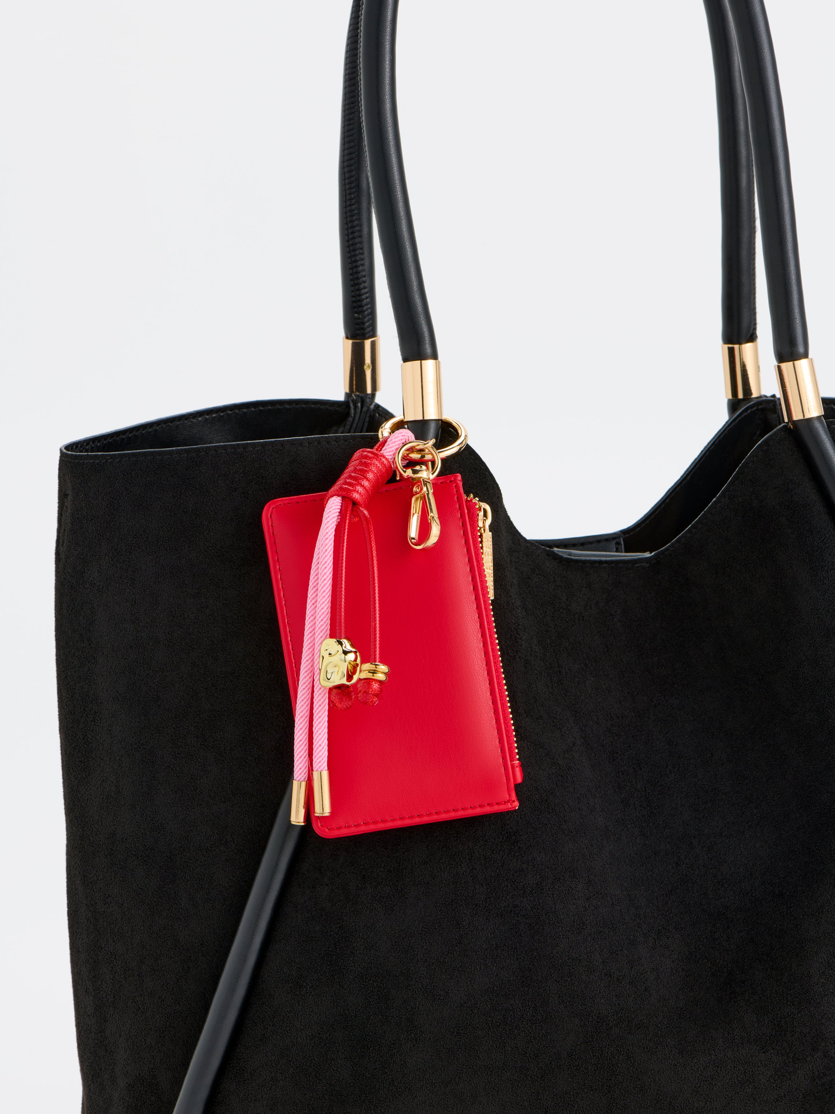 Shiraleah Zippy Card Case/Bag Charm RED / OS