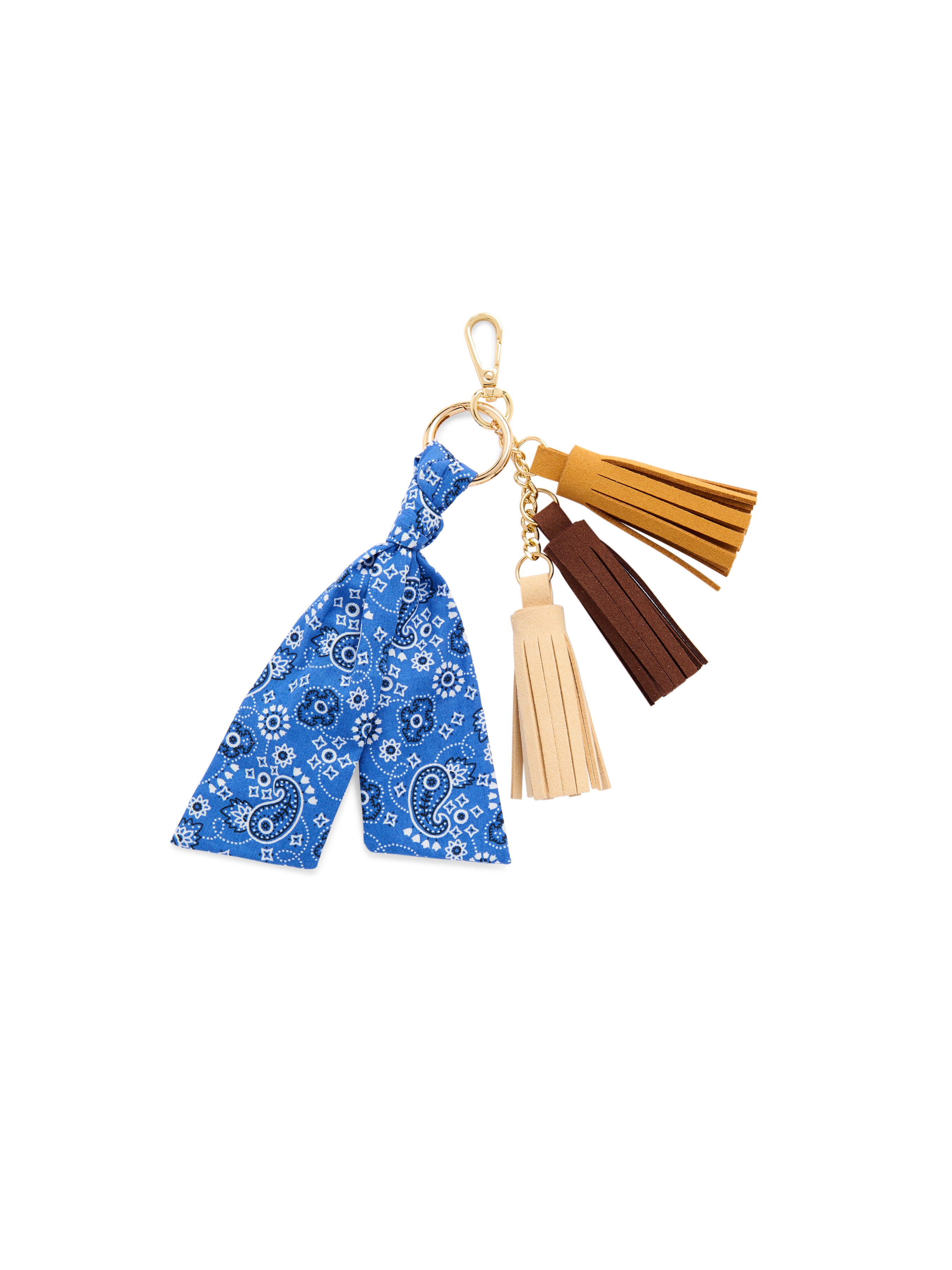 Shiraleah Paisley Bag Charm/Key Ring BLUE / OS