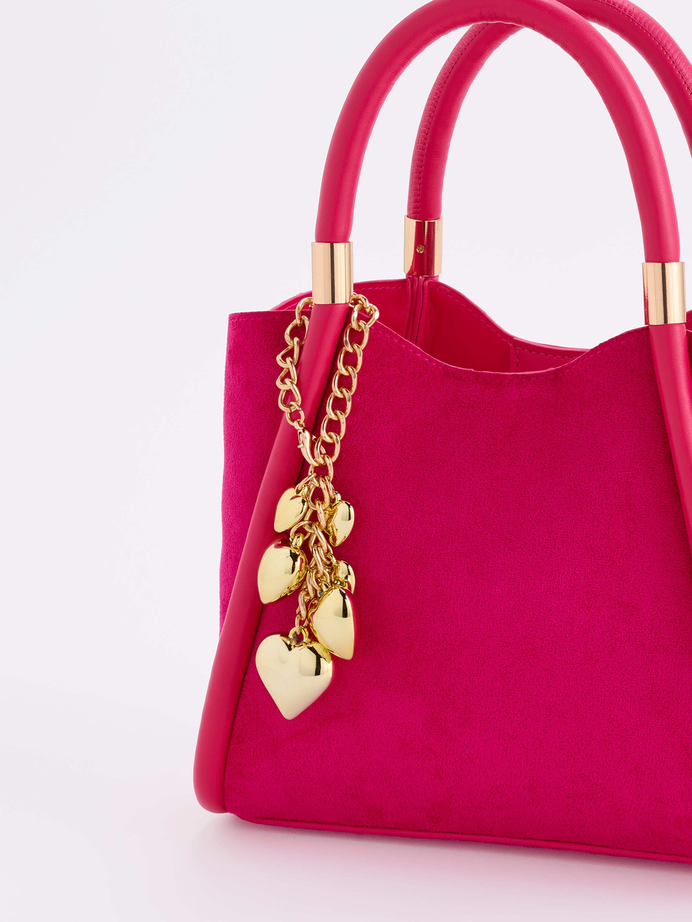Shiraleah Hearts Bag Charm, Gold