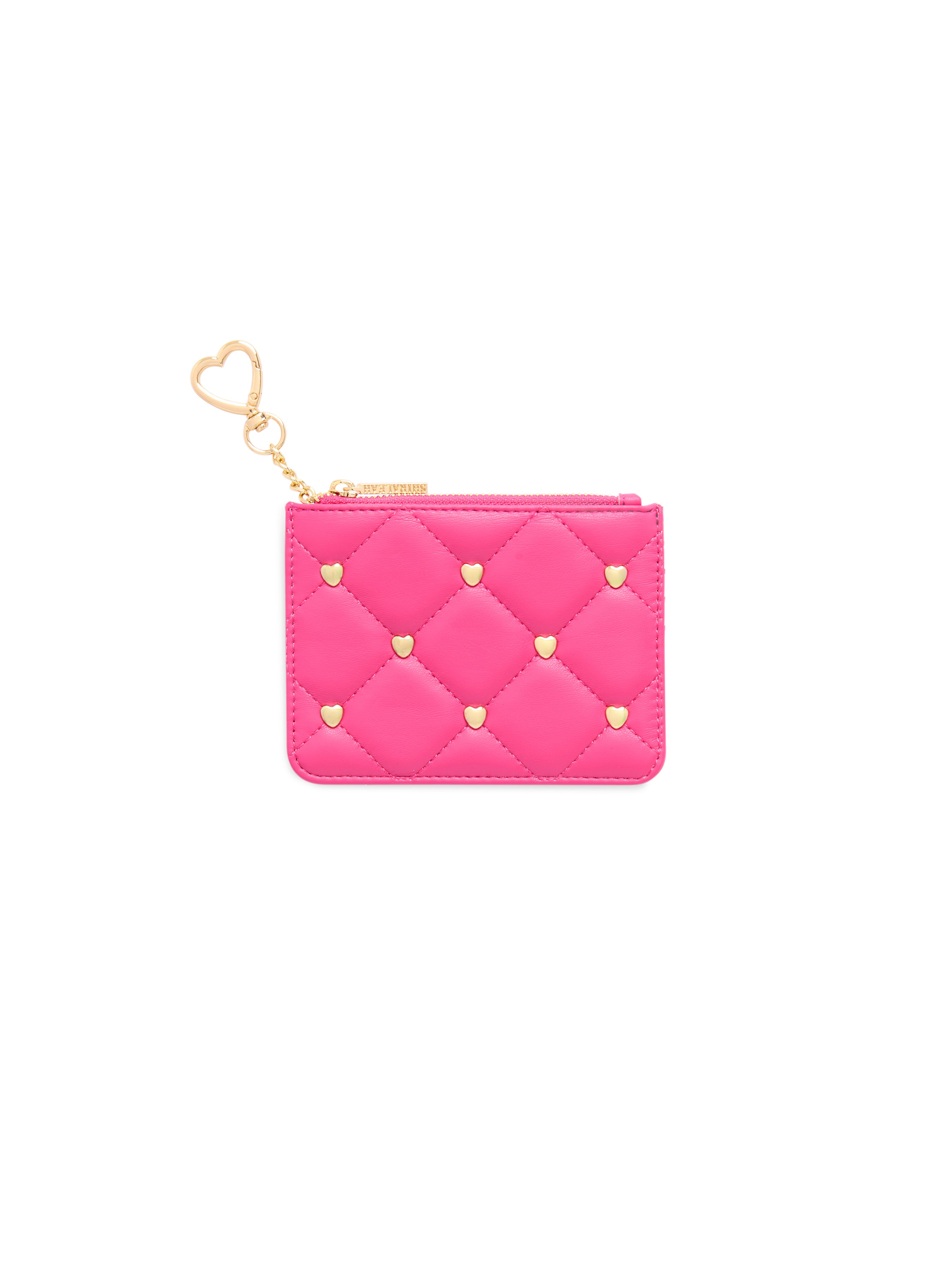 Shiraleah Hearts Card Case PINK / OS