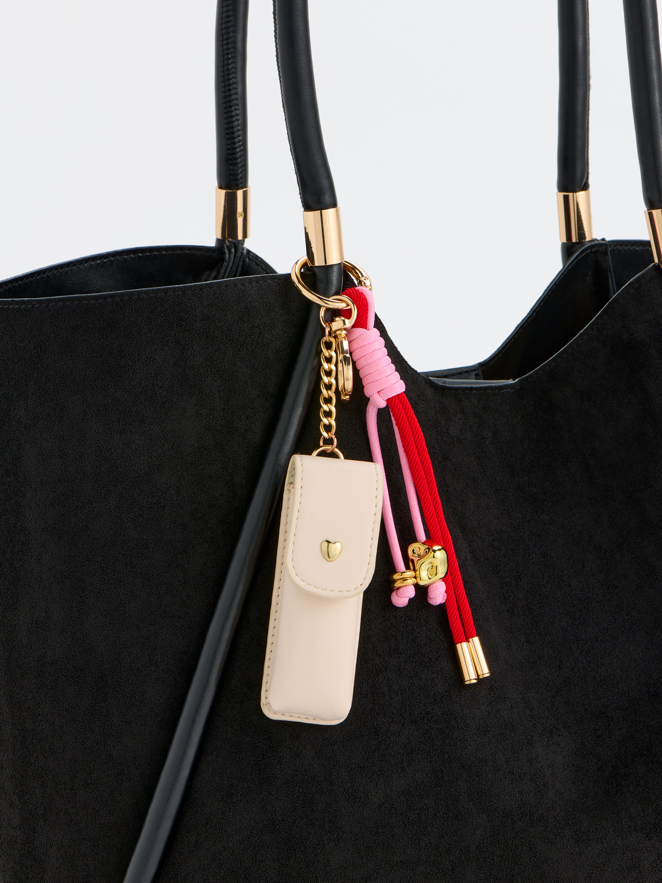 Shiraleah Lipstick Case Bag Charm/Key Ring IVORY / OS