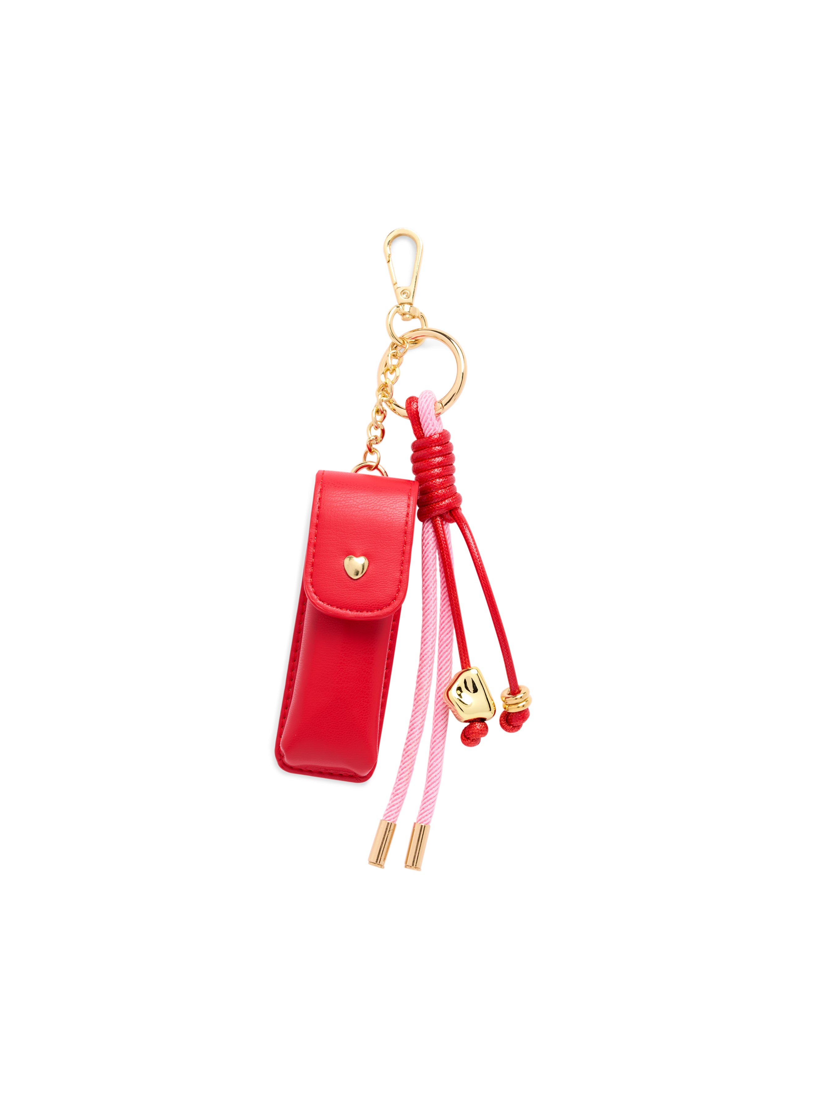 Shiraleah Lipstick Case Bag Charm/Key Ring RED / OS
